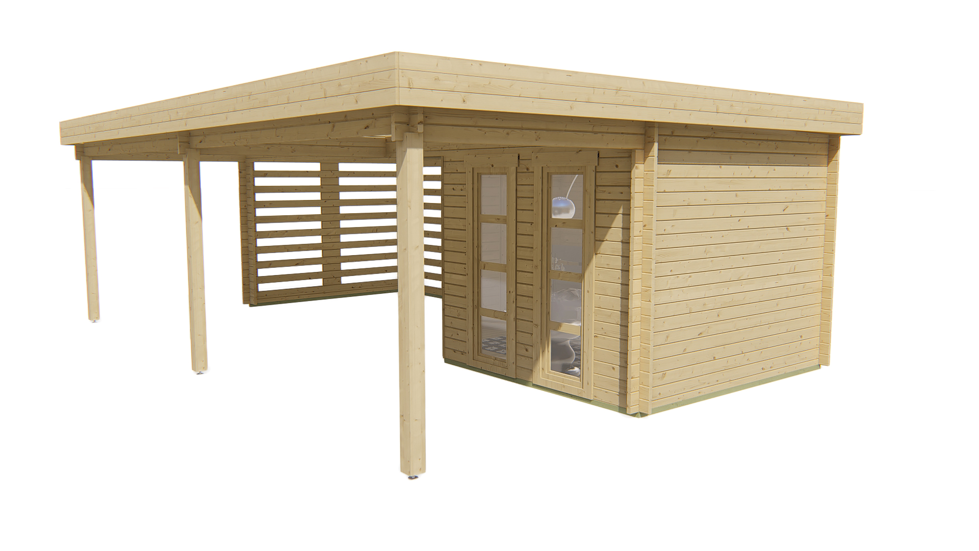 Blokhut - Tuinhuis Oletha | 40 mm | vuren Red Class Wood geïmpregneerd Blokhut - Tuinhuis Oletha | 40 mm | vuren Red Class Wood geïmpregneerd