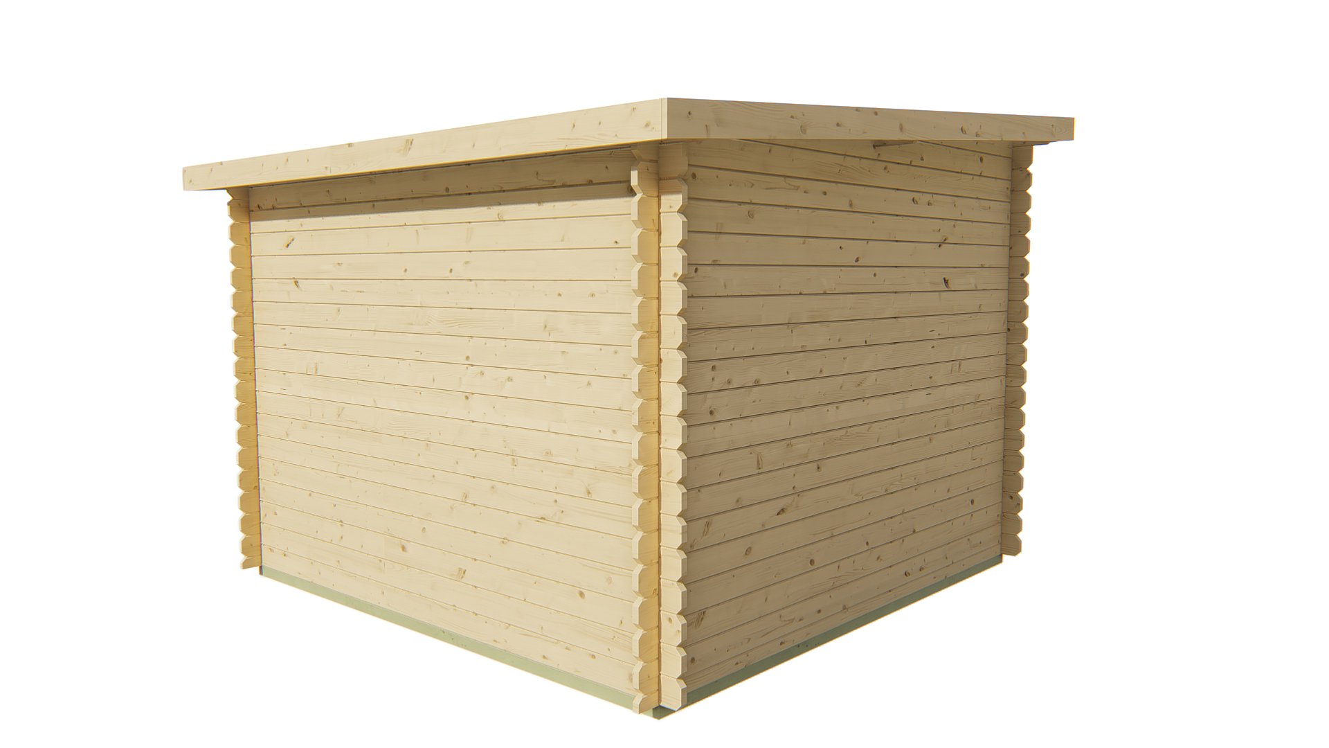 Blokhut - Tuinhuis Jörgen | 28 mm | vuren grijs geïmpregneerd Blokhut - Tuinhuis Jörgen | 28 mm | vuren grijs geïmpregneerd