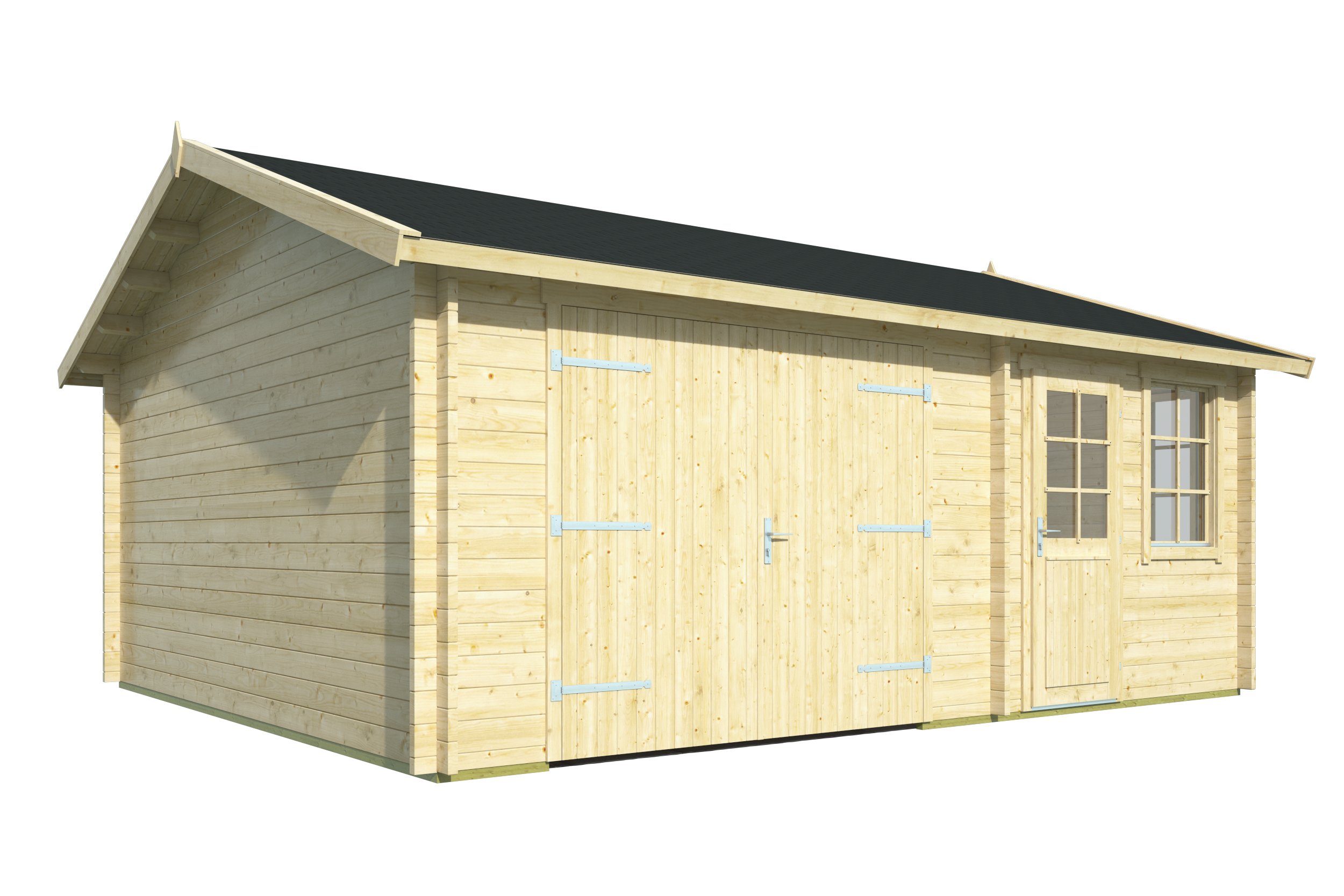 Garage Moa | 44 mm | vuren groen geïmpregneerd Garage Moa | 44 mm | vuren groen geïmpregneerd