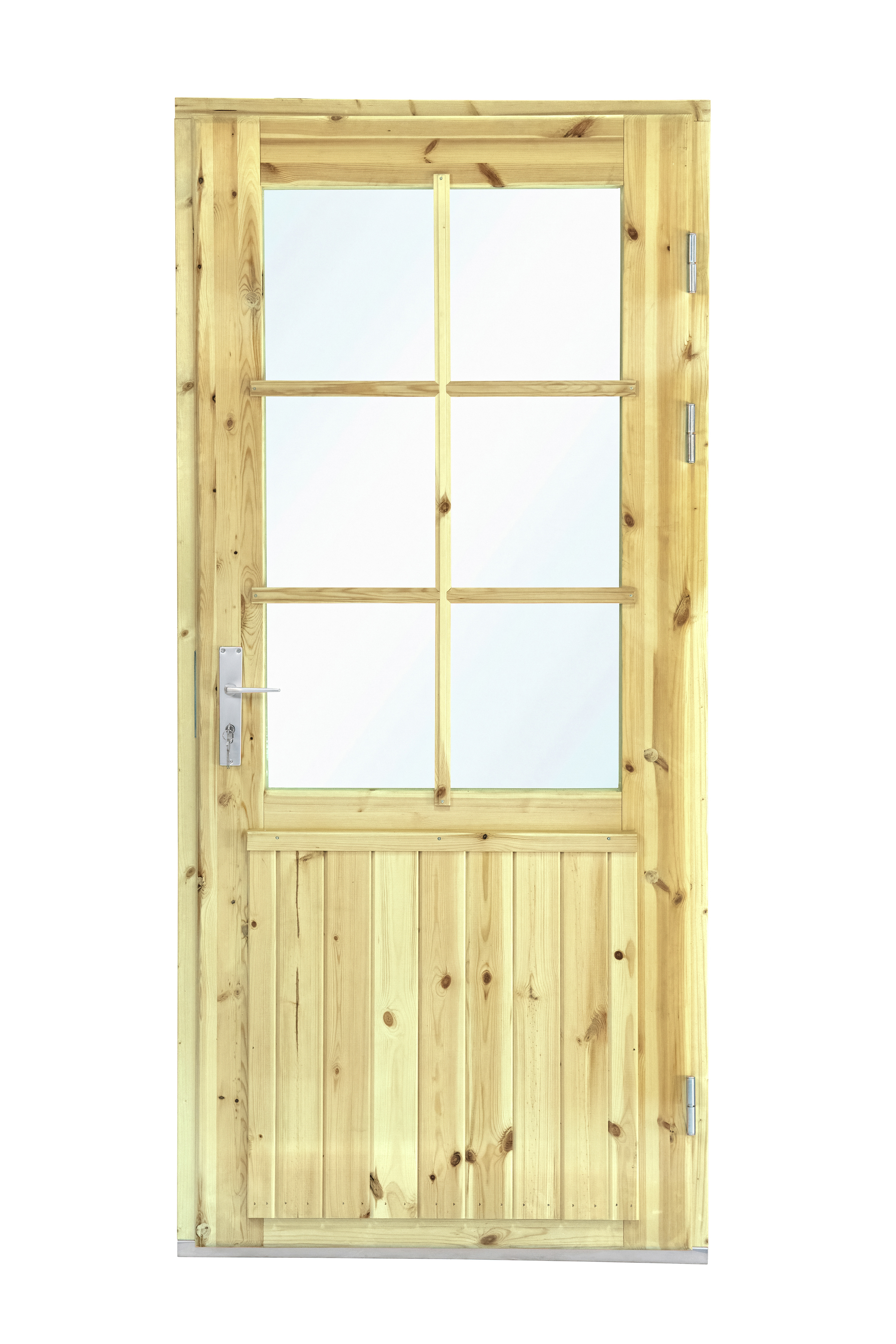 Deur enkel met raam XXL RS vuren, 106,5 x 215 cm | groen geïmpregneerd