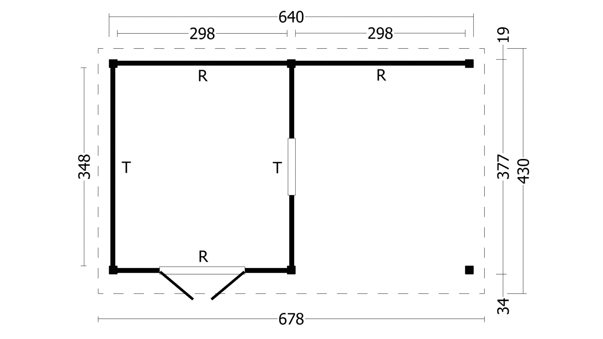 Oslo XL type 4 douglas gedroogd potdekselplank blank