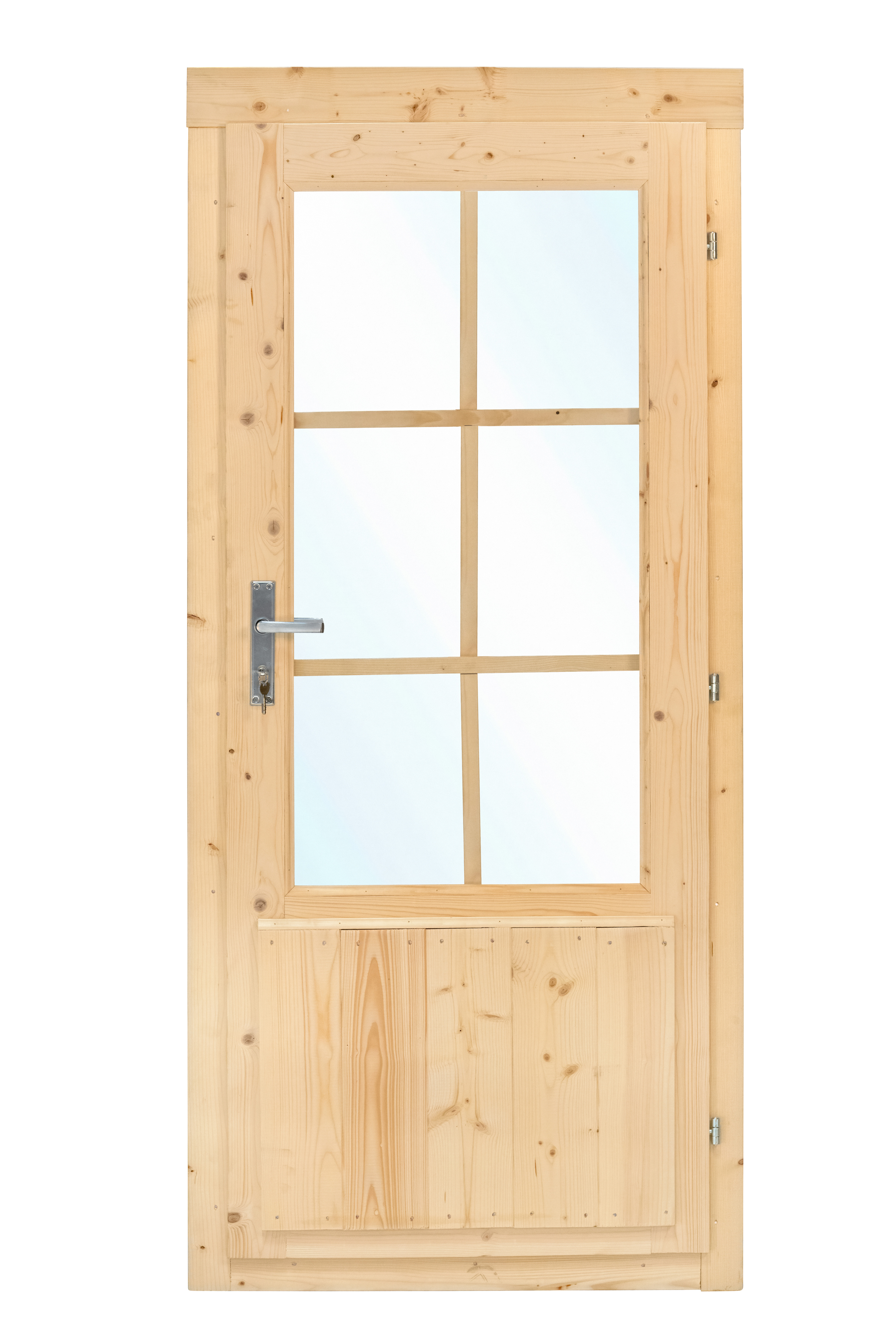 Deur enkel met raam D6 RS vuren 90.5x196cm
