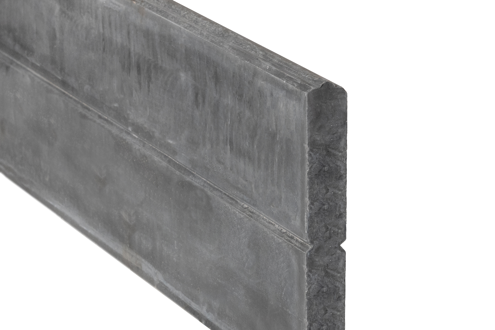 Hoofdafbeelding Berton©-motiefplaat smal antraciet H26 x D3,5 x L184 cm blokhutprofiel