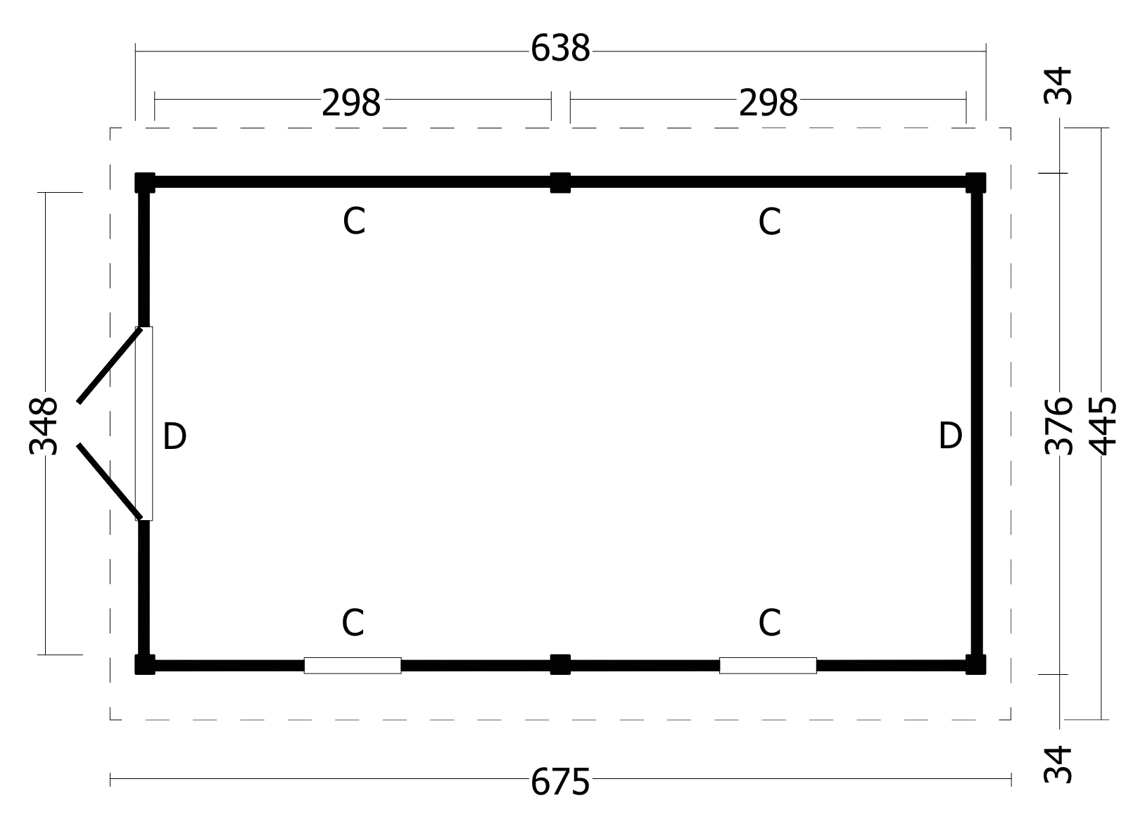 Hamar XL Type 4 Douglas Gedroogd Potdekselplank blank Hamar XL Type 4 Douglas Gedroogd Potdekselplank blank