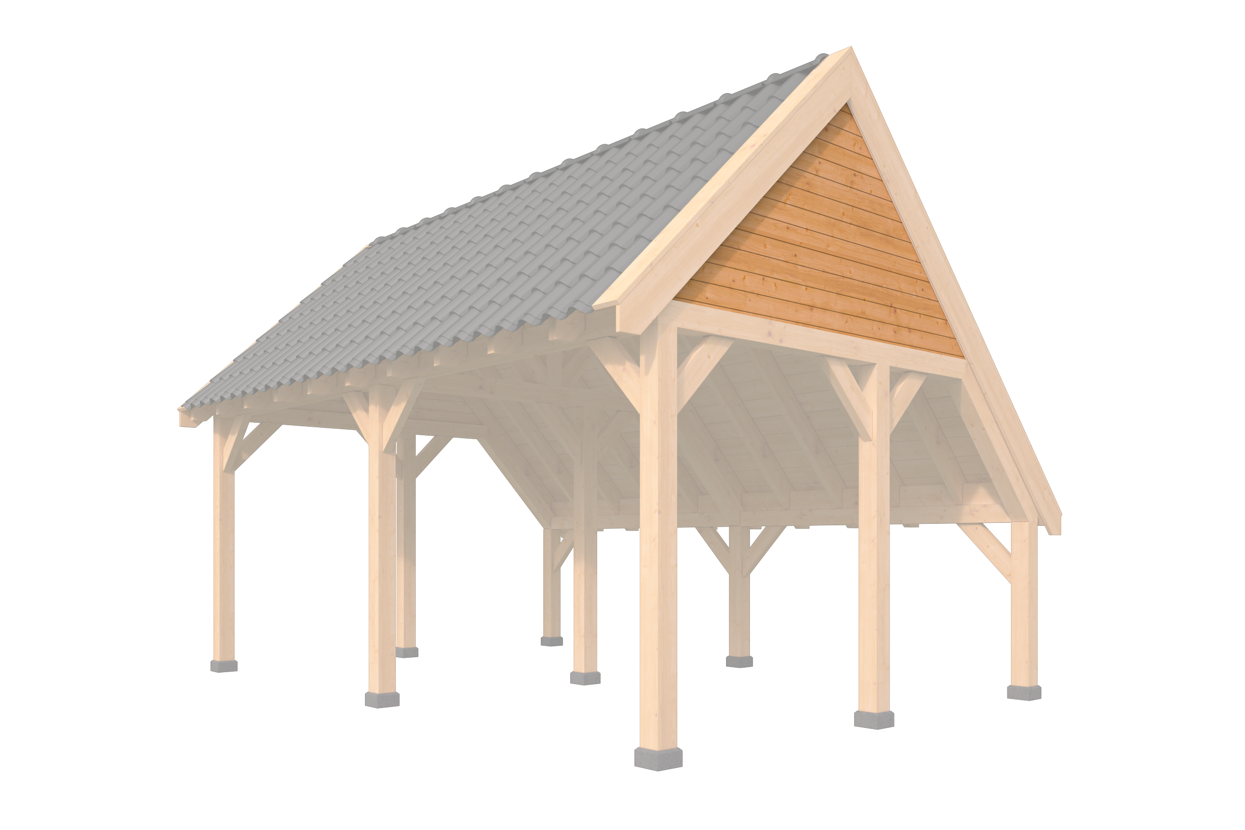 Wandmodule topgevel kapschuur XL- zweeds rabat Red Class Wood