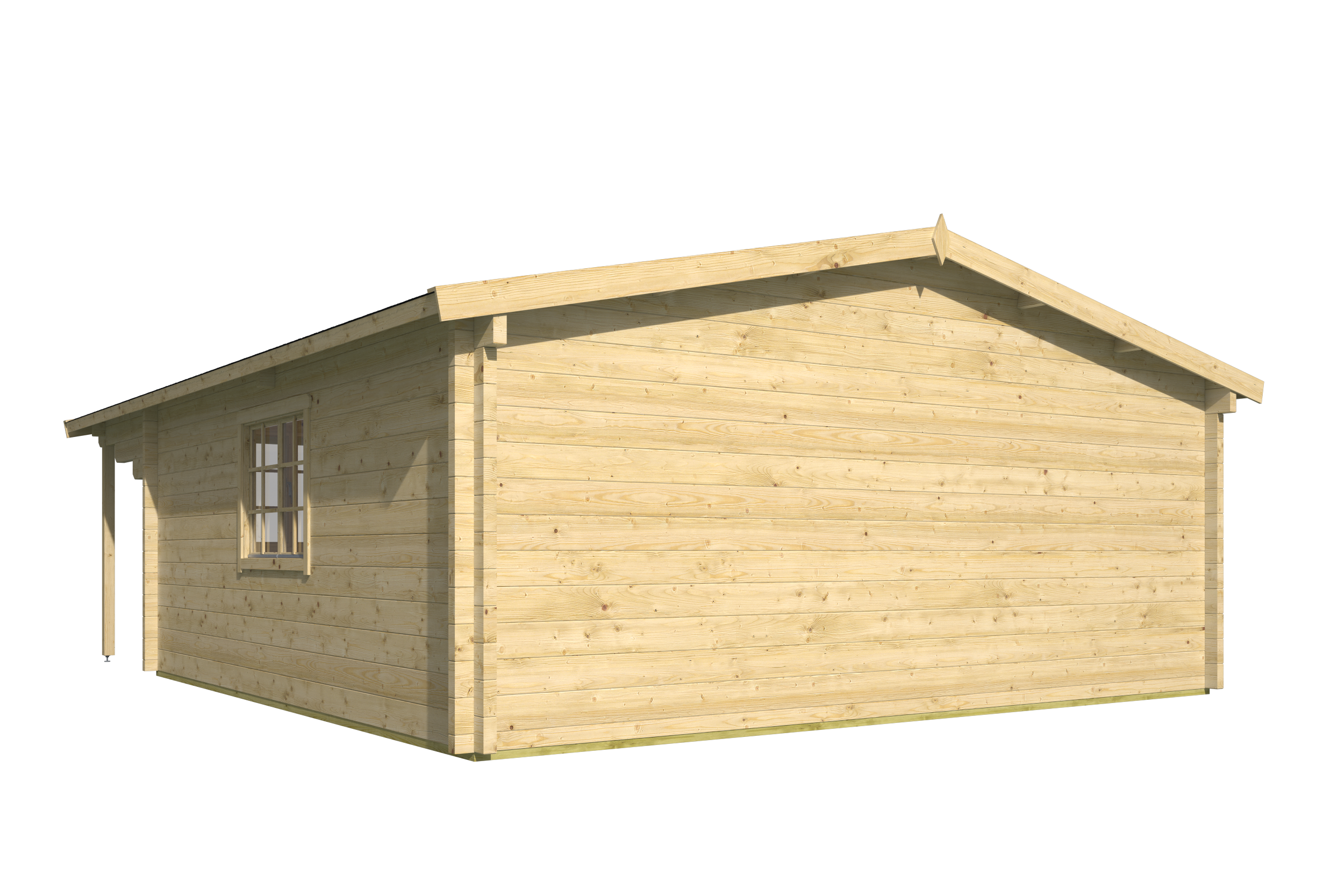 Blokhut - Tuinhuis Rune | 70 mm | vuren bruin geïmpregneerd Blokhut - Tuinhuis Rune | 70 mm | vuren bruin geïmpregneerd