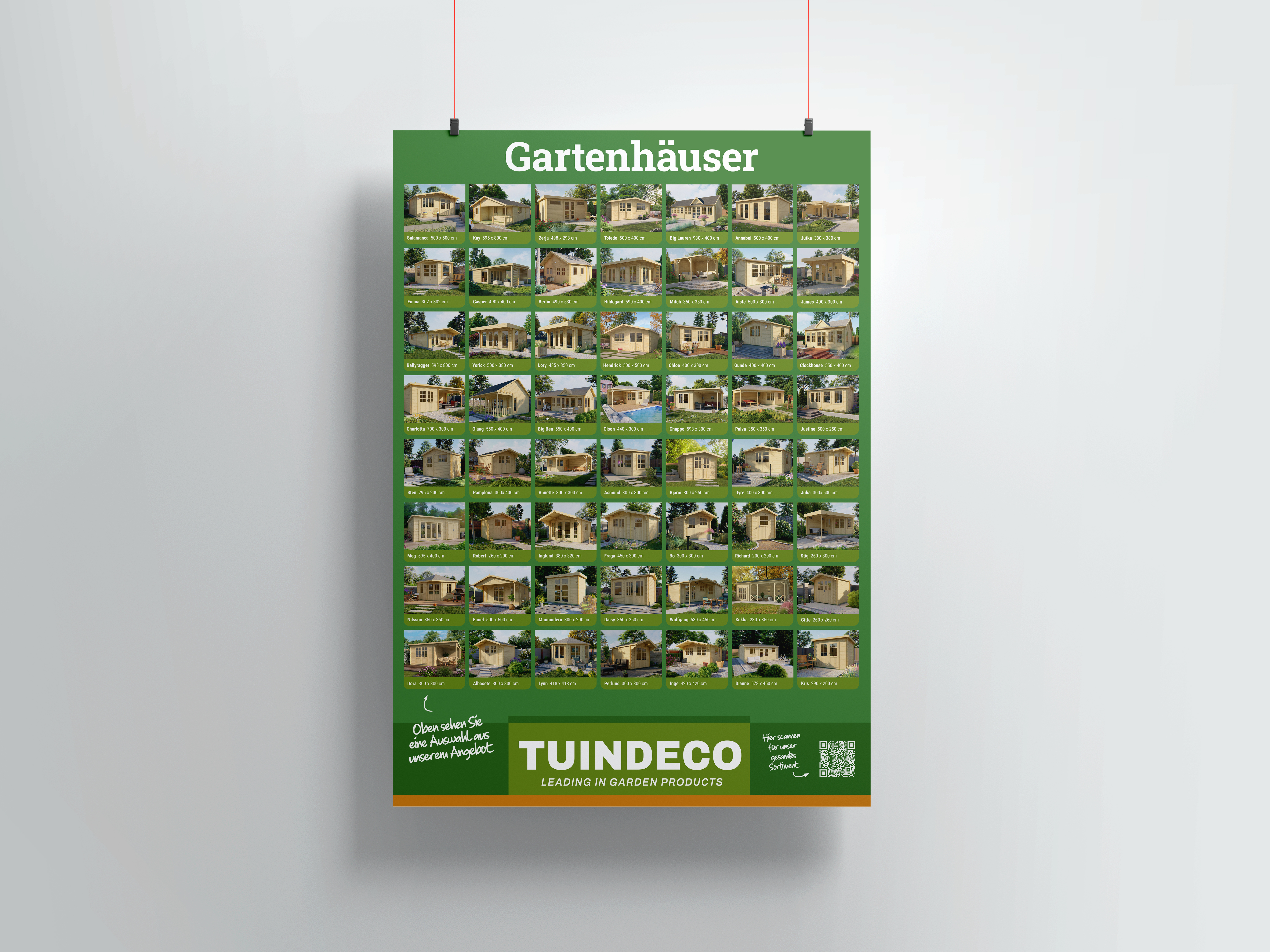 Poster (A0) Blokhutten (Duitstalig)