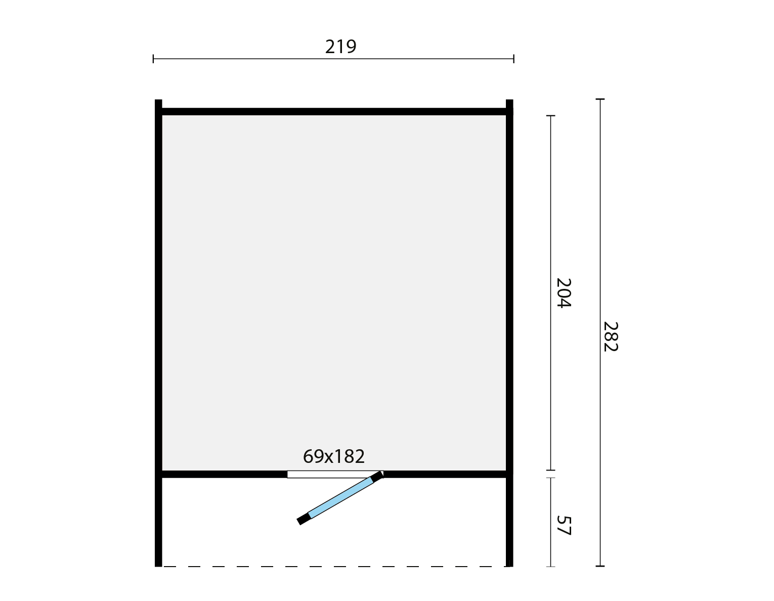 CUBE sauna 280cm - Fichten Rovaniemi