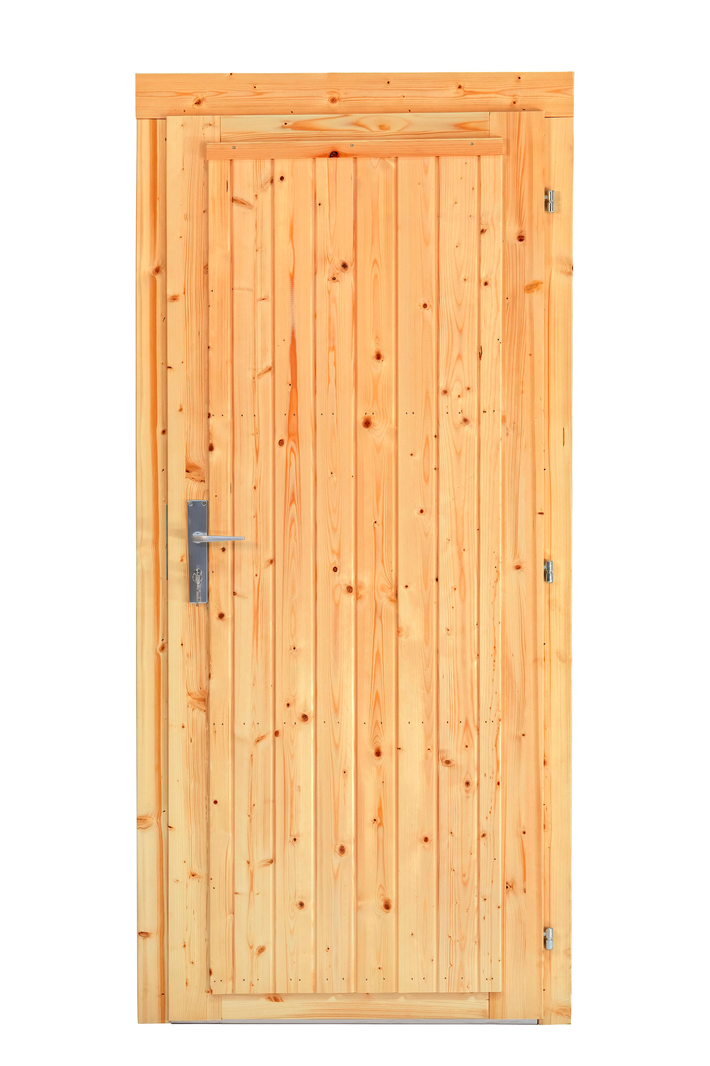Deur enkel D5 RS vuren 90,5 x 196 cm | Red Class Wood geïmpregneerd