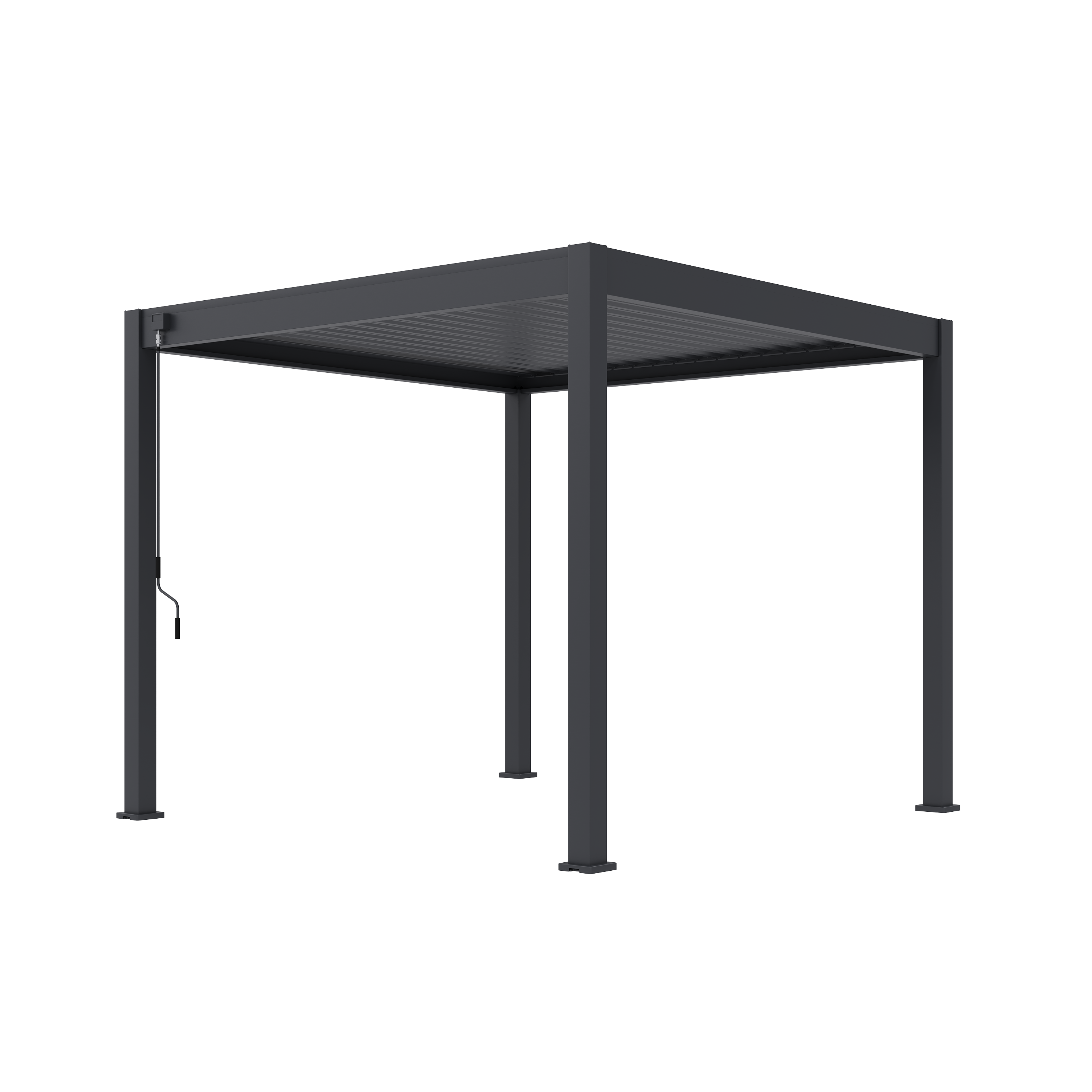 Tuindeco Advance line vrijstaande aluminium overkapping 300 x 300 x 255 cm antraciet — 4