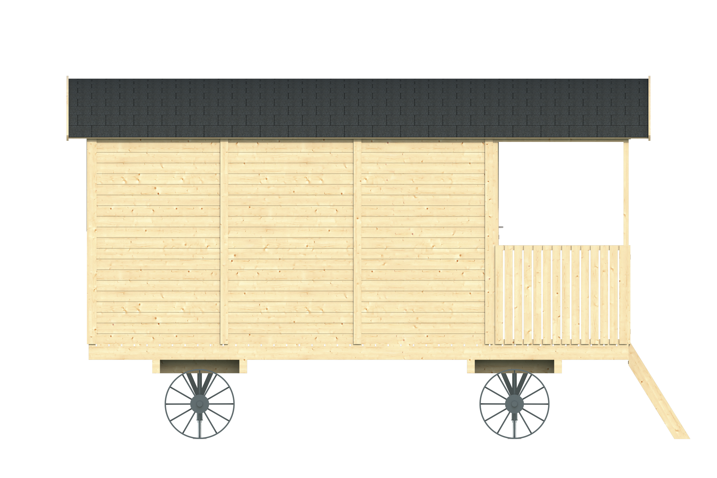 Paddy circus wagon - excl. Wheelsets