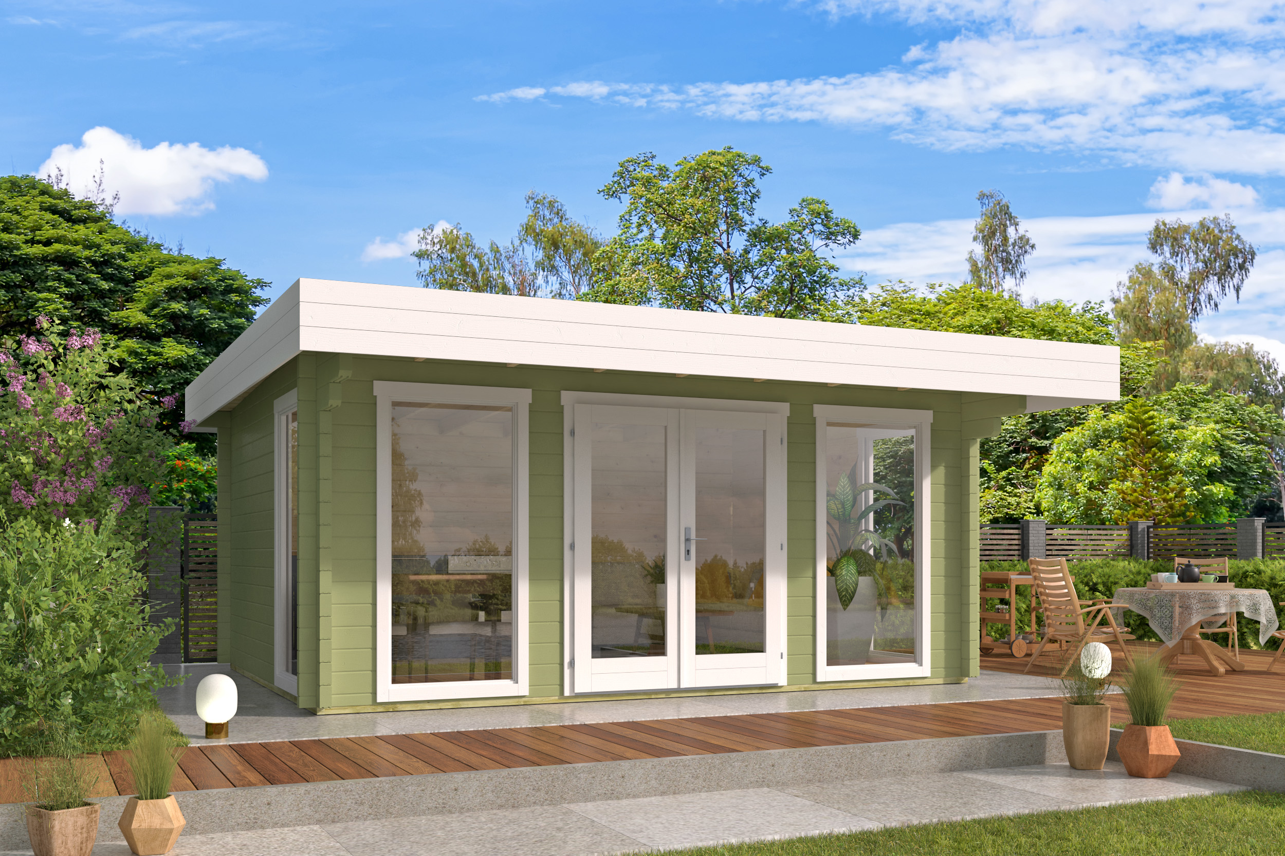 Blokhut - Tuinhuis Mia | 70 mm | Red Class Wood geïmpregneerd Blokhut - Tuinhuis Mia | 70 mm | Red Class Wood geïmpregneerd