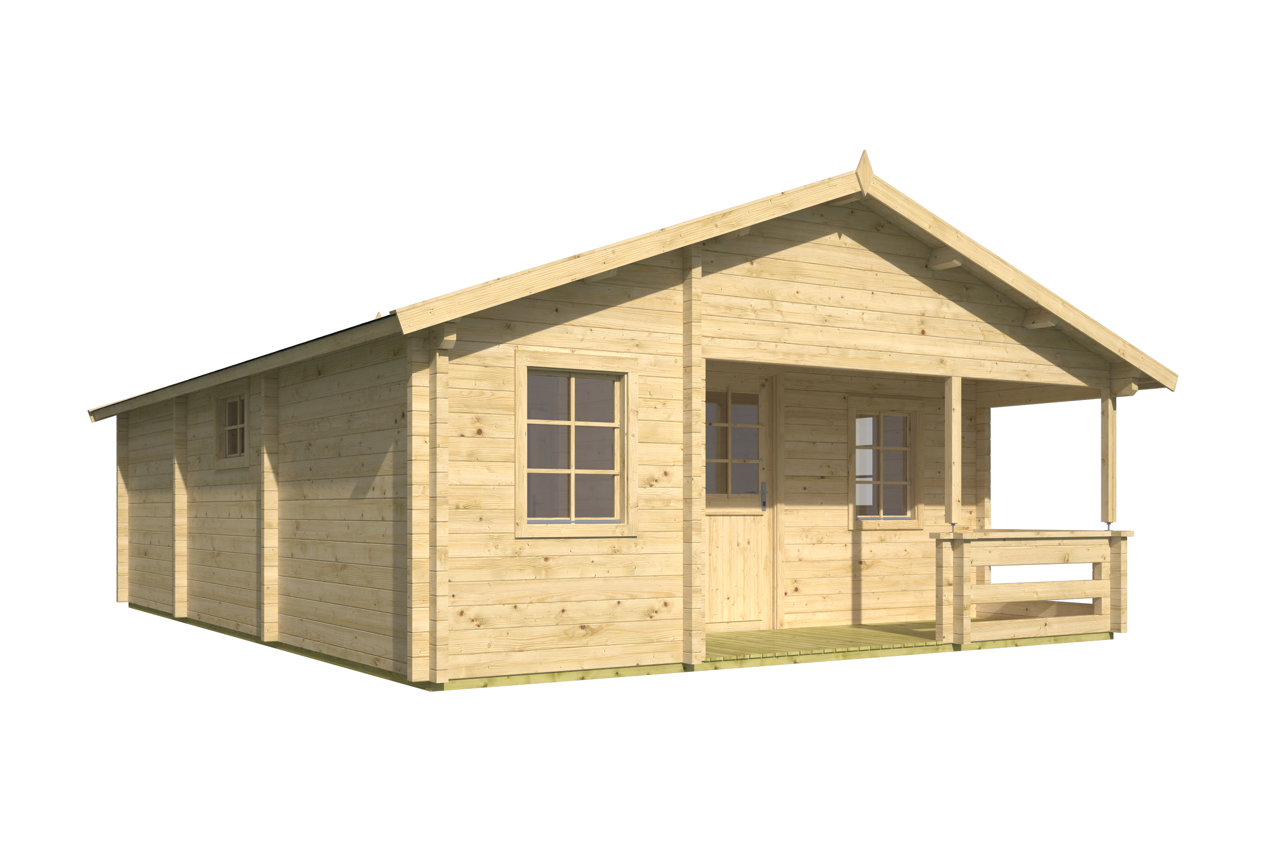 Blokhut - Tuinhuis Kay | 70 mm | vuren Red Class Wood geïmpregneerd Blokhut - Tuinhuis Kay | 70 mm | vuren Red Class Wood geïmpregneerd