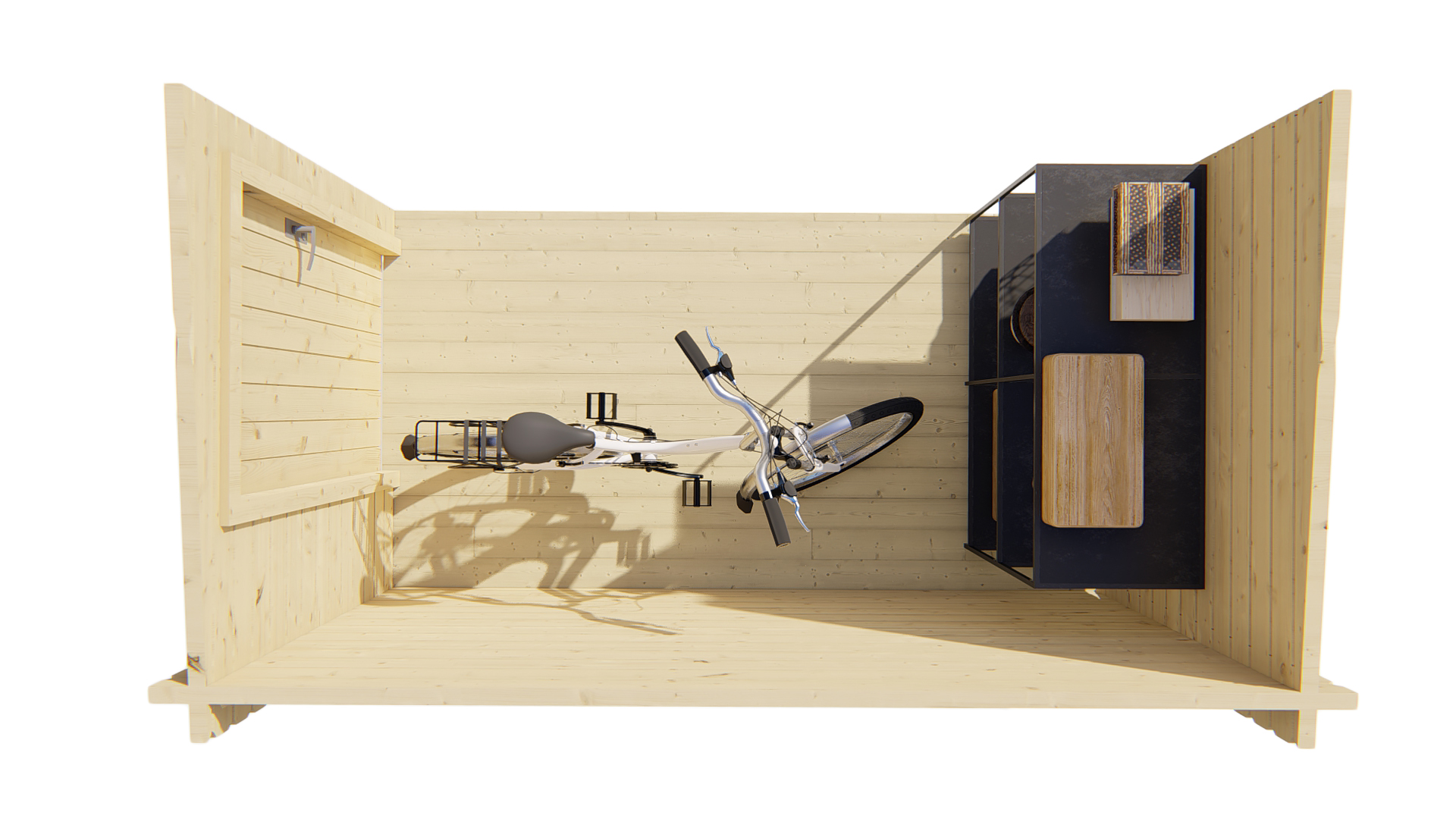 Blockhütte – Gartenhaus Anbau | 28mm | unbehandelt Blockhütte – Gartenhaus Anbau | 28mm | unbehandelt