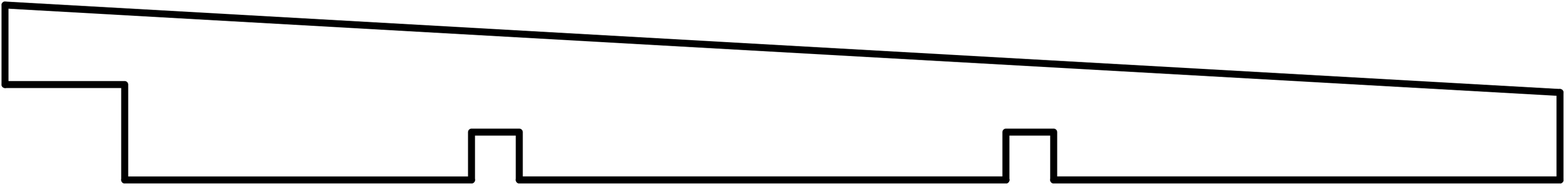 Zweeds rabat douglas zwart gespoten 1.1/2.2x19.5x300cm