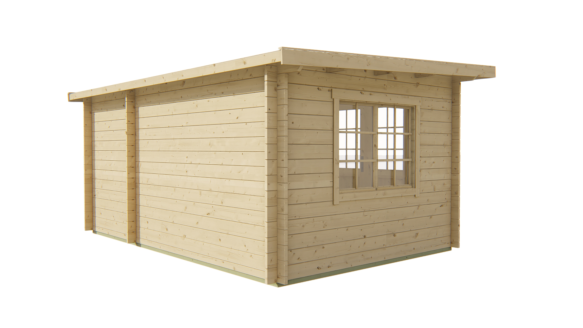 Blokhut - Tuinhuis Santander | 34 mm | vuren onbehandeld Blokhut - Tuinhuis Santander | 34 mm | vuren onbehandeld