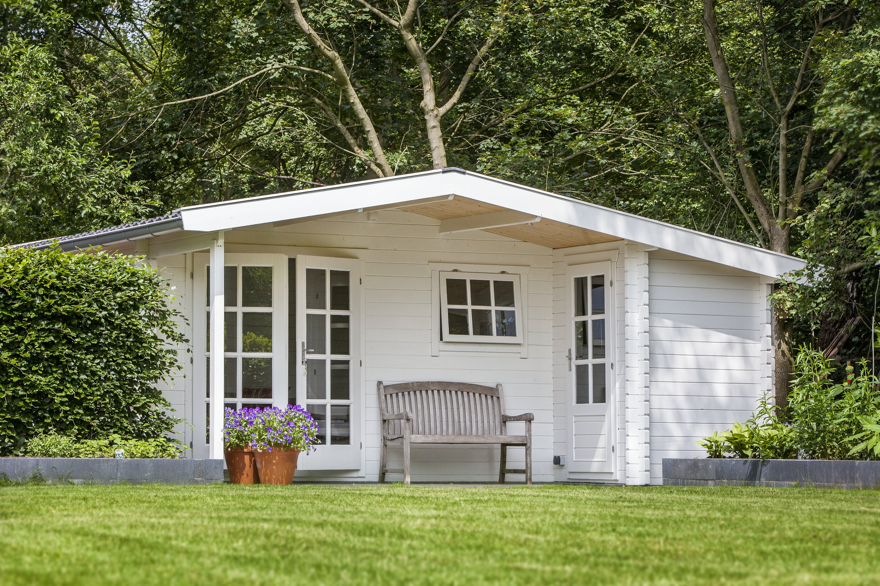 Blokhut - Tuinhuis Wolfgang | 44 mm | vuren onbehandeld