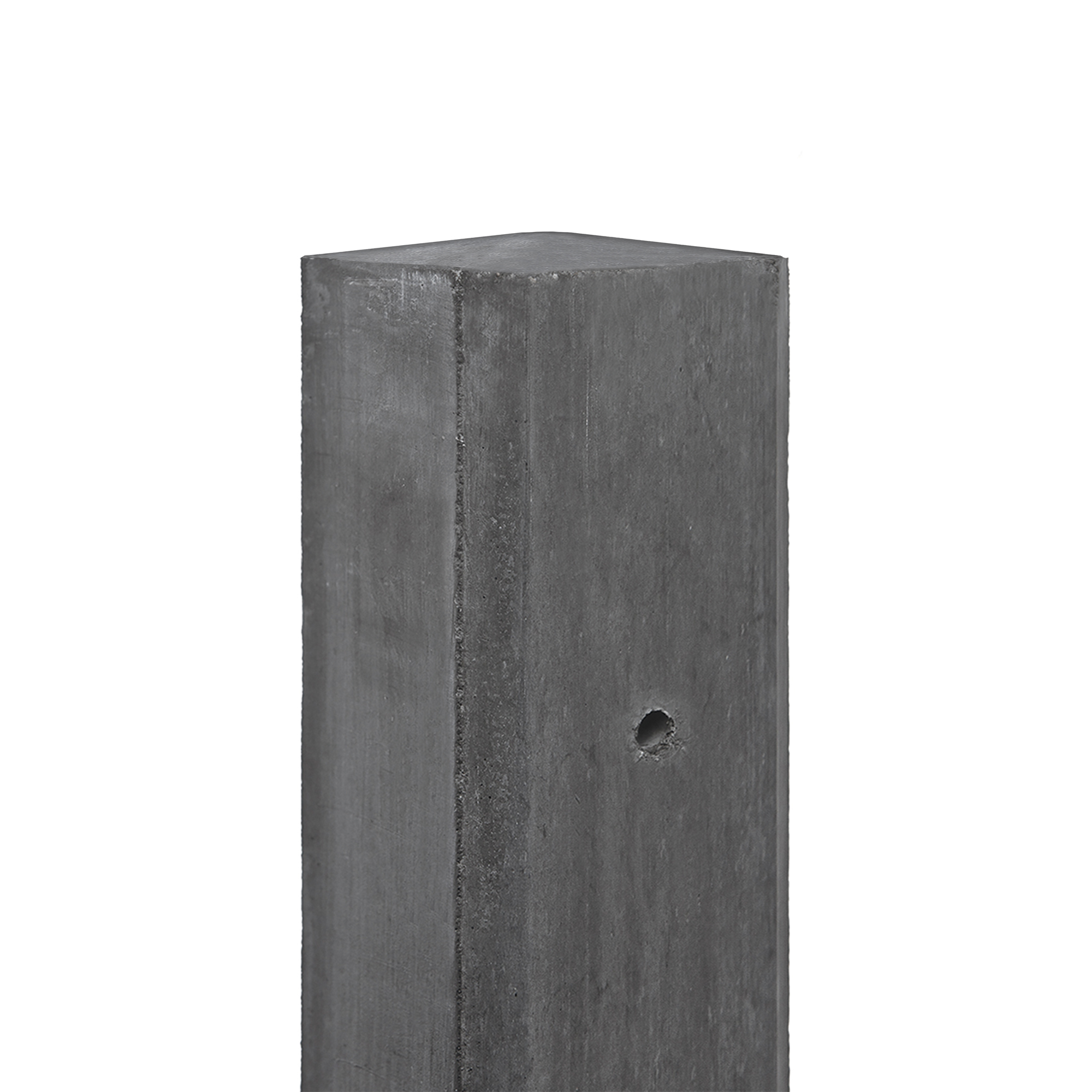 Berton©-paal IJssel antraciet vlakke kop 10 x 10 x 280 cm tussenmodel