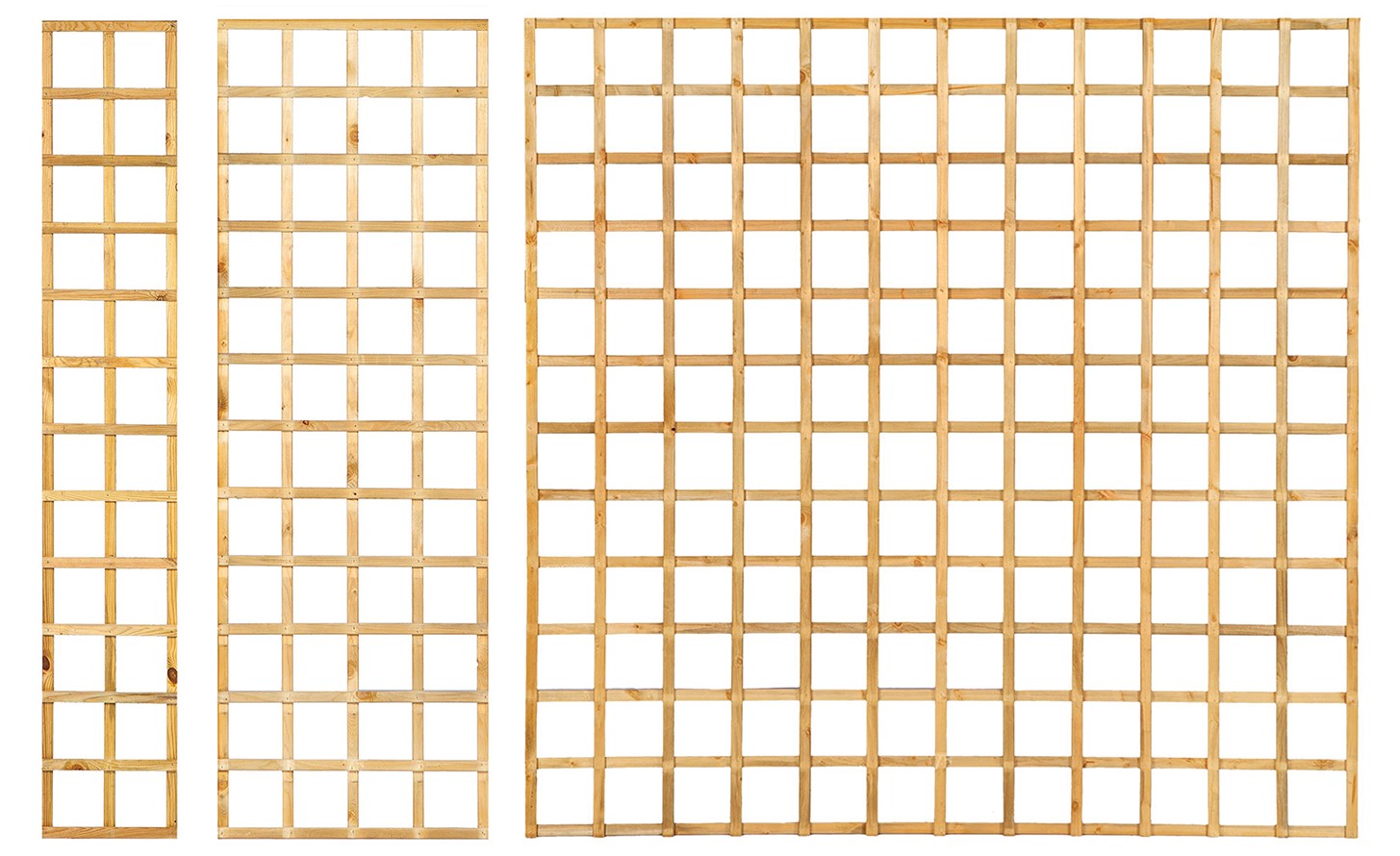 Trellis recht, lamel 1,3 x 2,5 cm grenen groen geïmpregneerd H180 x B30 cm