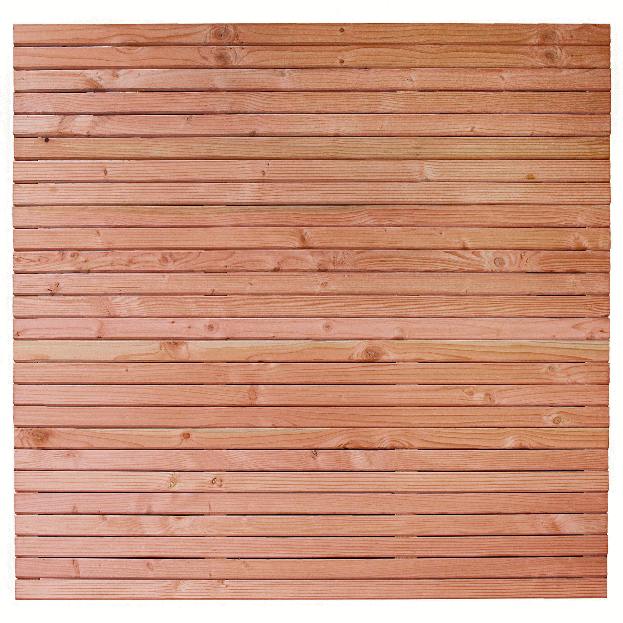 Garden screen Red Class Wood, planed (Rhombus profile) Nador, 180 x 180 cm
