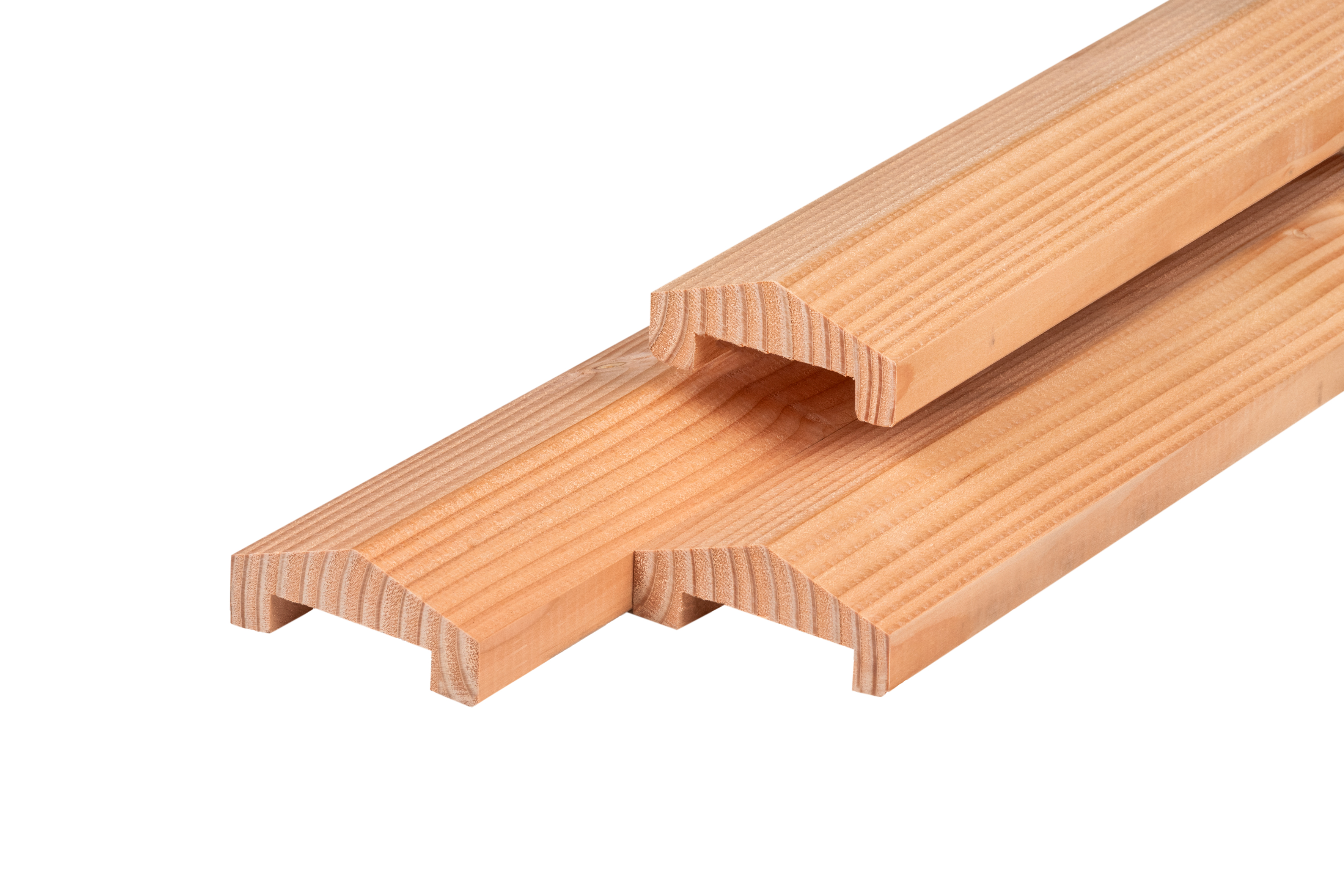 Douglasie Abdeckprofil 3,5 x 8,5 x 180 cm, getrocknet, gehobelt, Pyramide