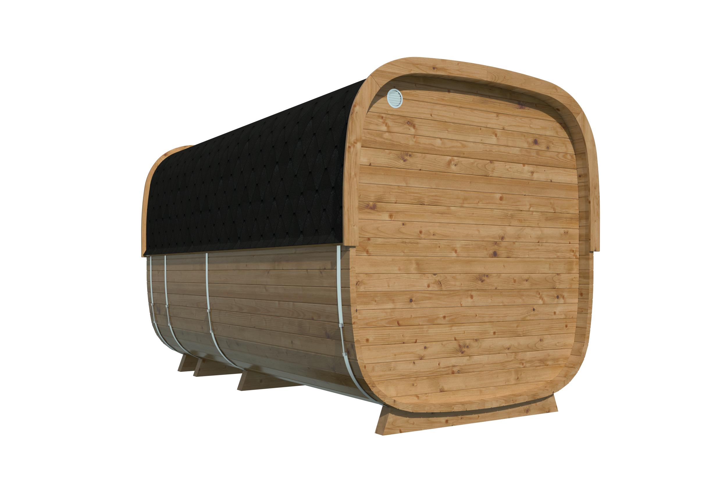 CUBE sauna 390cm - Thermowood Rovaniemi