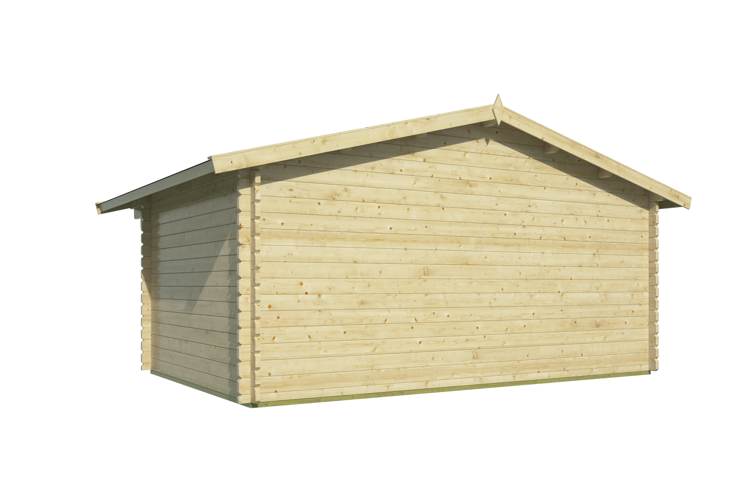 Blokhut - Tuinhuis Rika | 44 mm | vuren onbehandeld Blokhut - Tuinhuis Rika | 44 mm | vuren onbehandeld