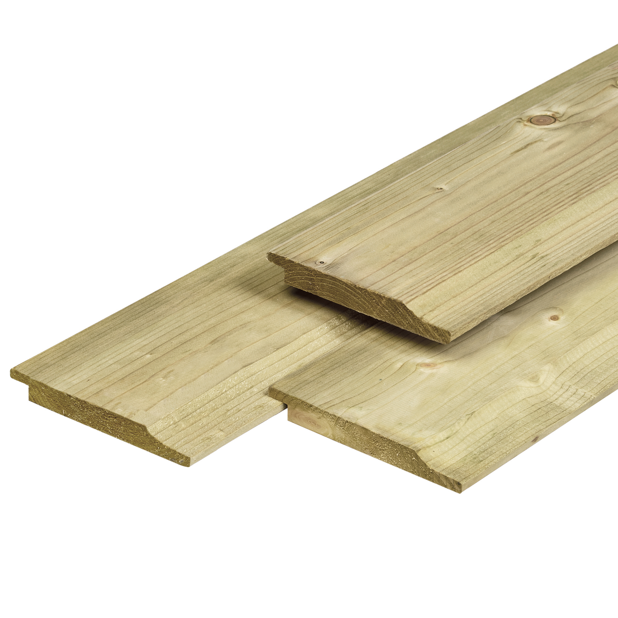 Profilholz mit Wechselfalz aus Nordeuropäische O/S-IV Fichtenholz 1.9x14.5x450cm