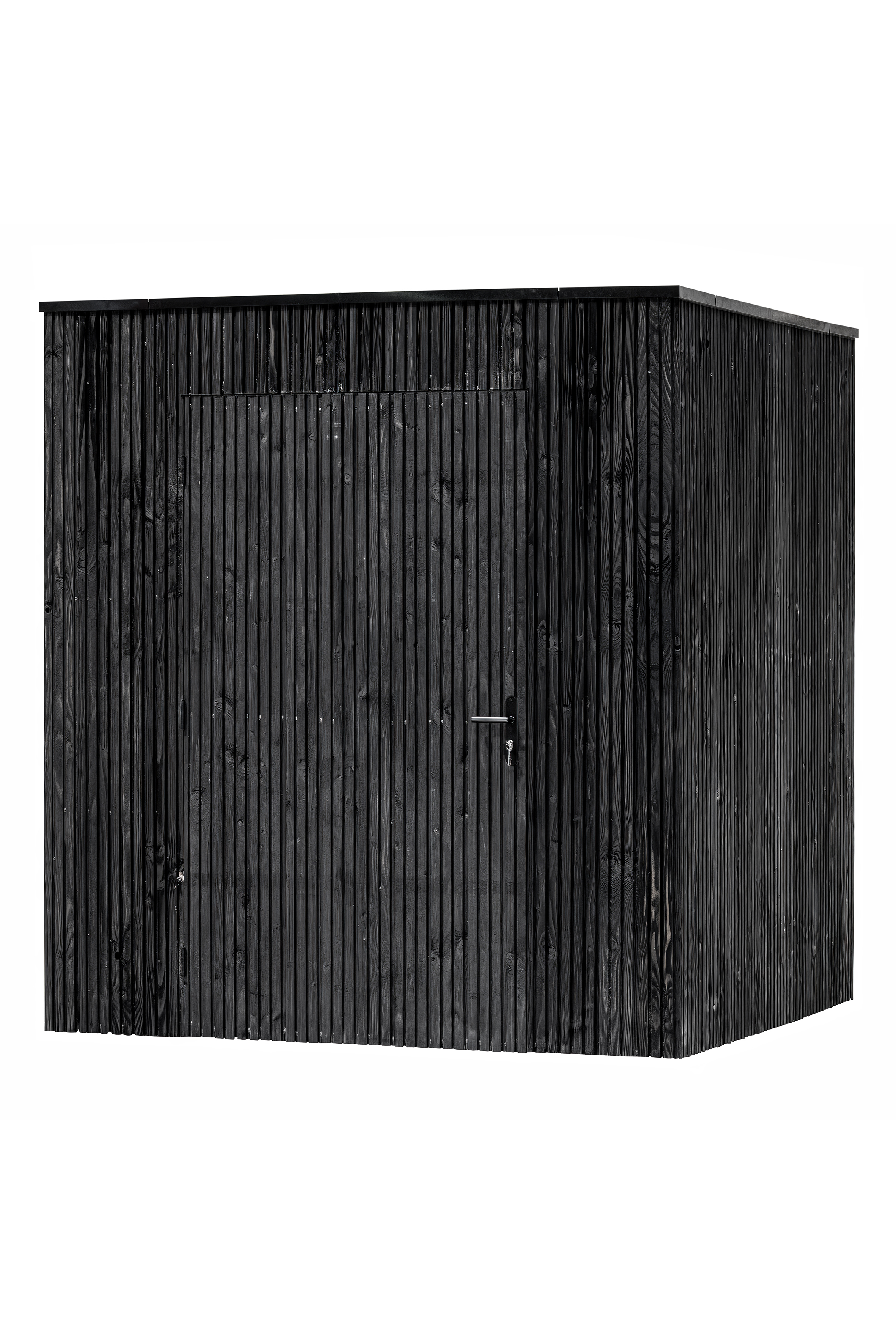 Douglasie Gartenlagerung Brooklyn schwarz gespritzt 219 x 219 x 241 cm inkl. Einzeltür