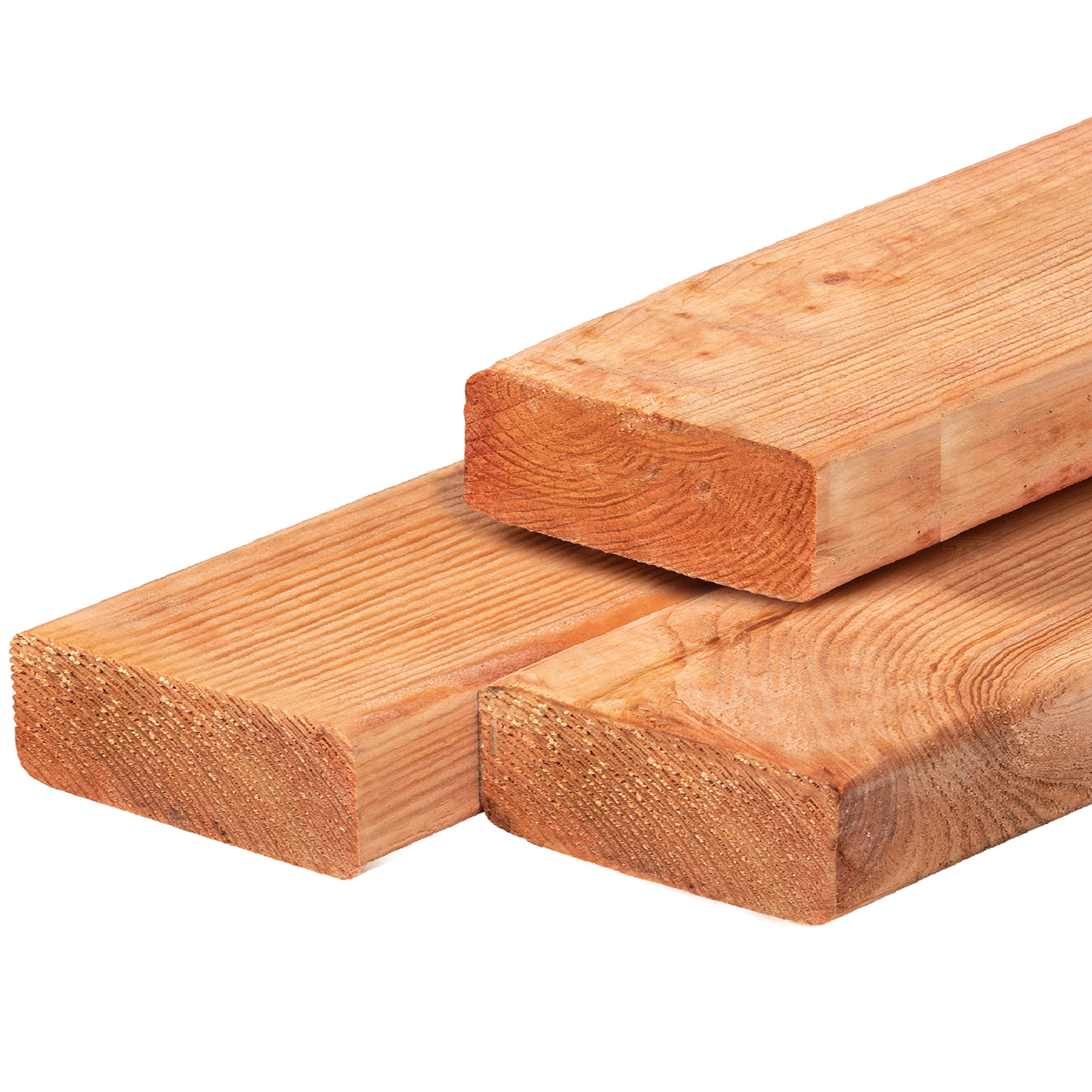 Red Class Wood ME vuren ligger 6,5 x 19,5 x 500 cm, gedroogd, geïmpregneerd, geschaafd, 4 ronde hoeken