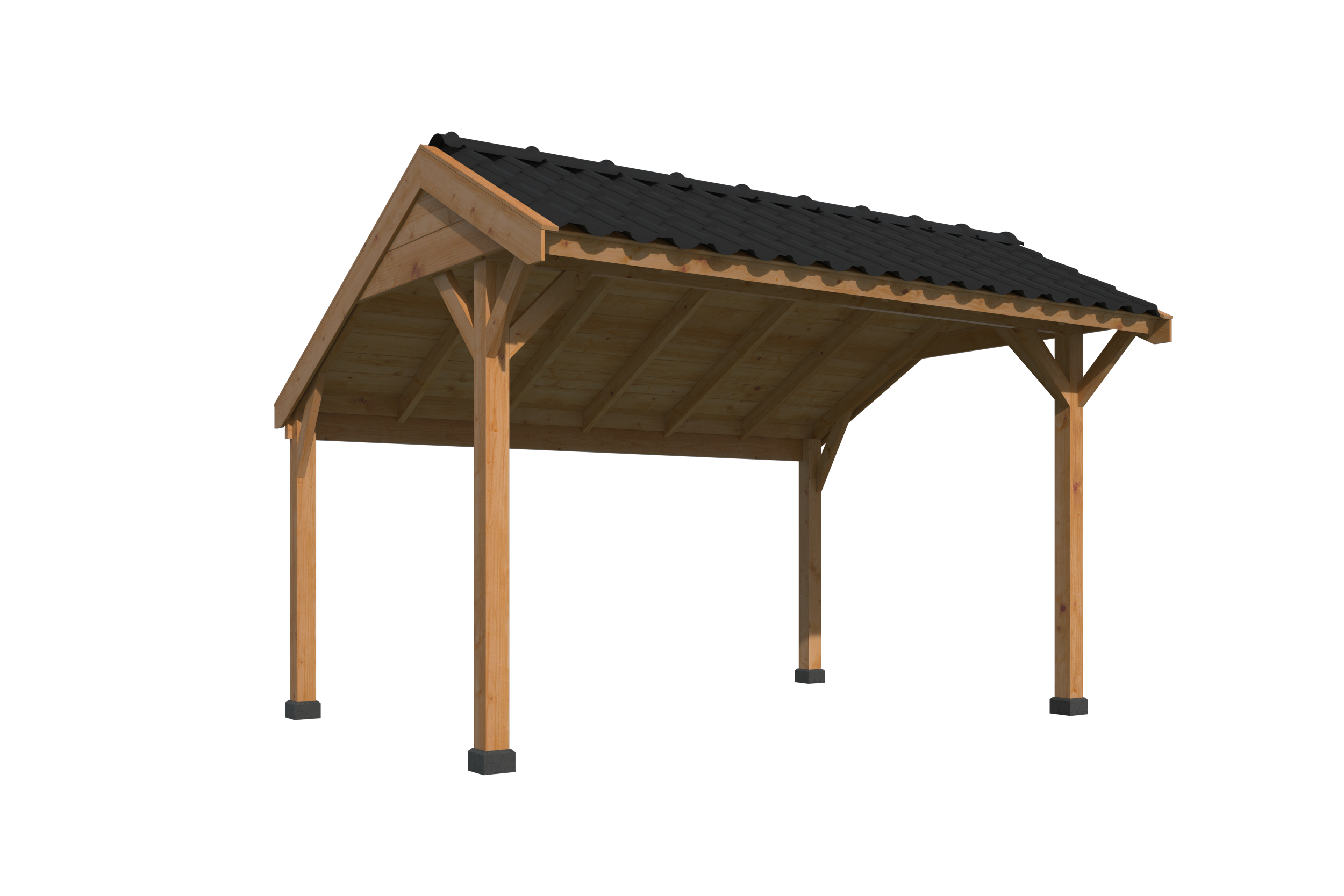Kapschuur Economy basispakket Red Class Wood 400 x 300 cm