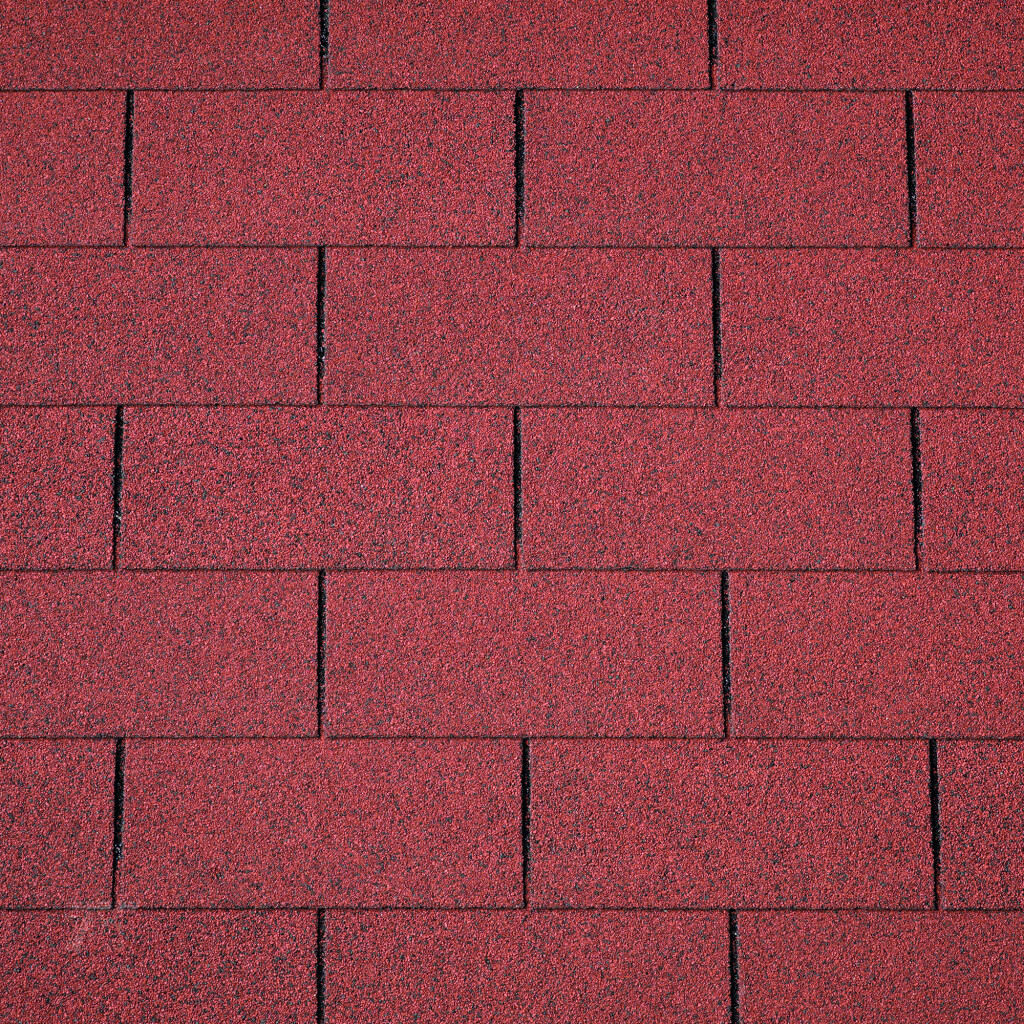 Roof shingles | Straight shingles - red