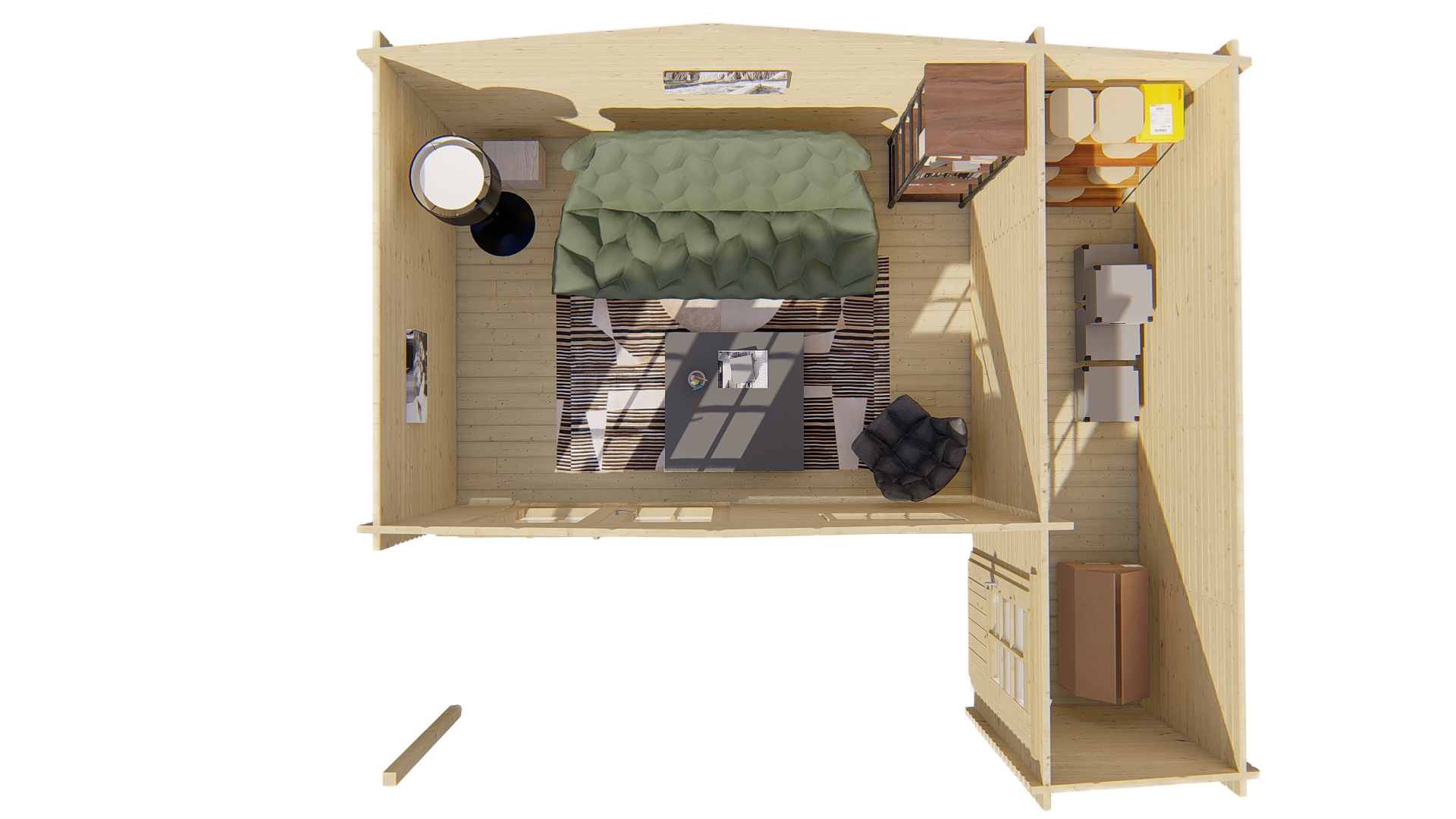 Blokhut - Tuinhuis Wolfgang | 44 mm | vuren Red Class Wood geïmpregneerd