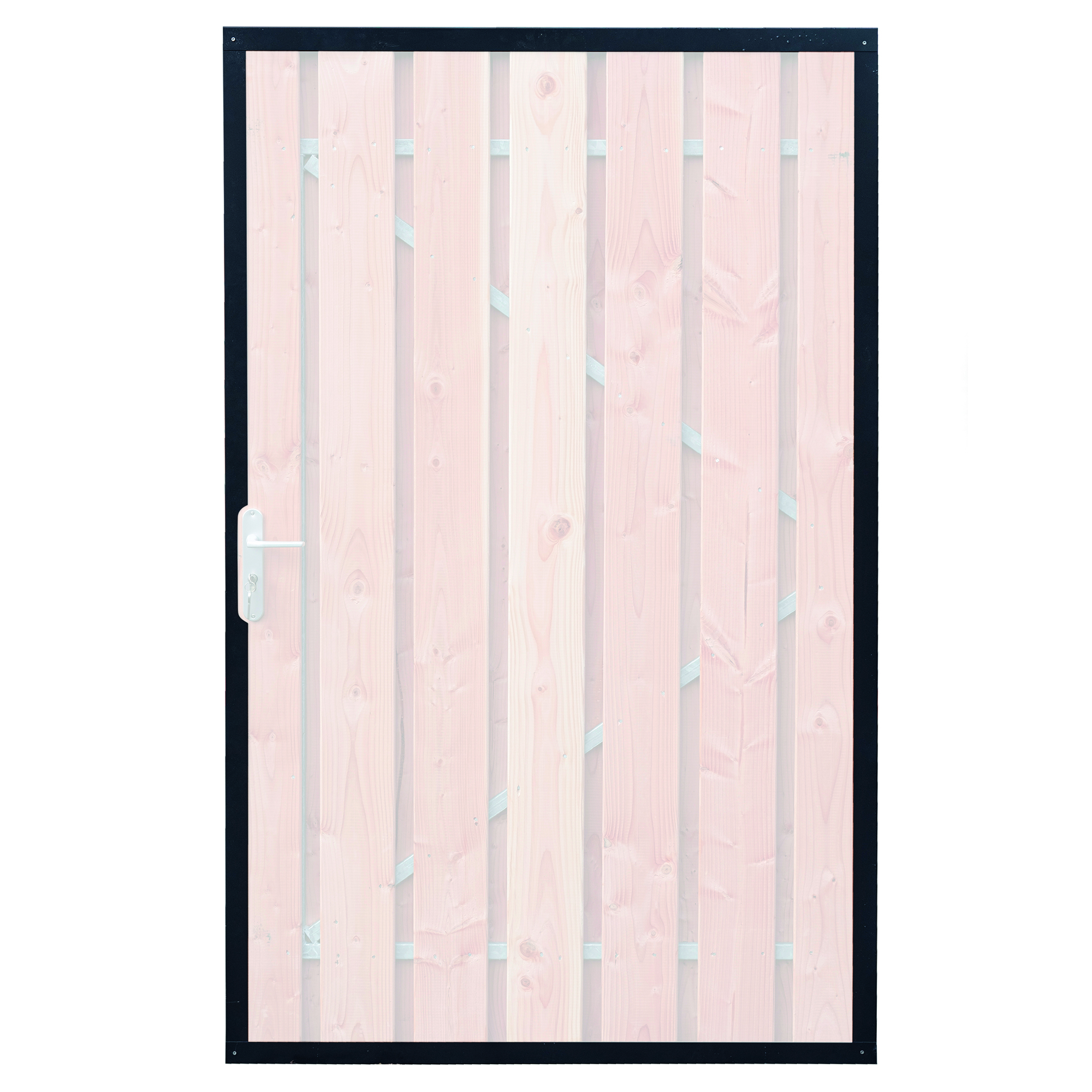 Hoofdafbeelding Stalen omranding voor tuindeur antraciet geschikt voor breedtes 90, 100, 110 cm