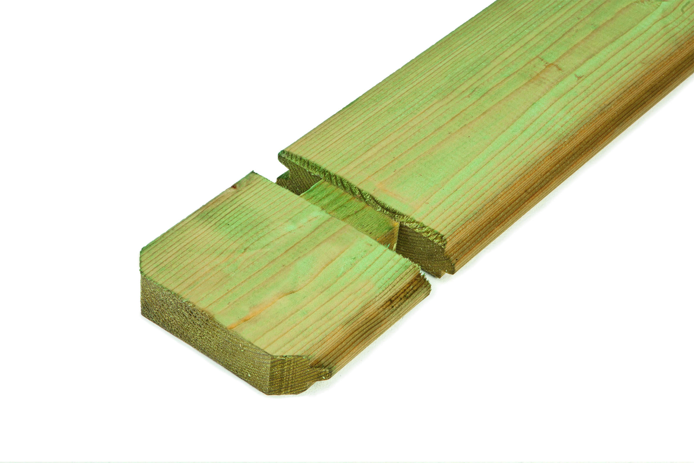 Deur single D5 right hung spruce, 90.5 x 196 cm, green impregnated