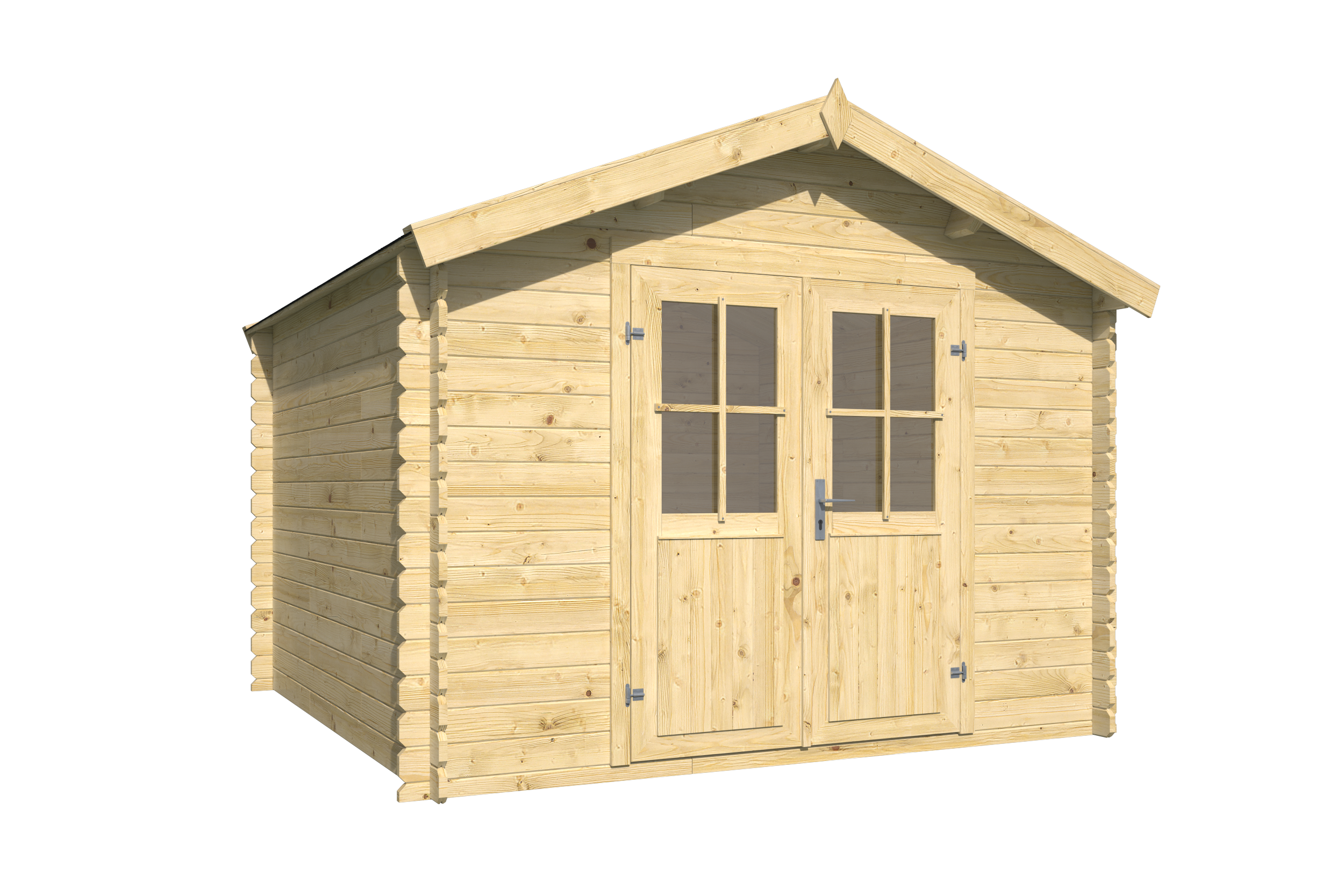 Blokhut - Tuinhuis Noja | 28 mm | onbehandeld