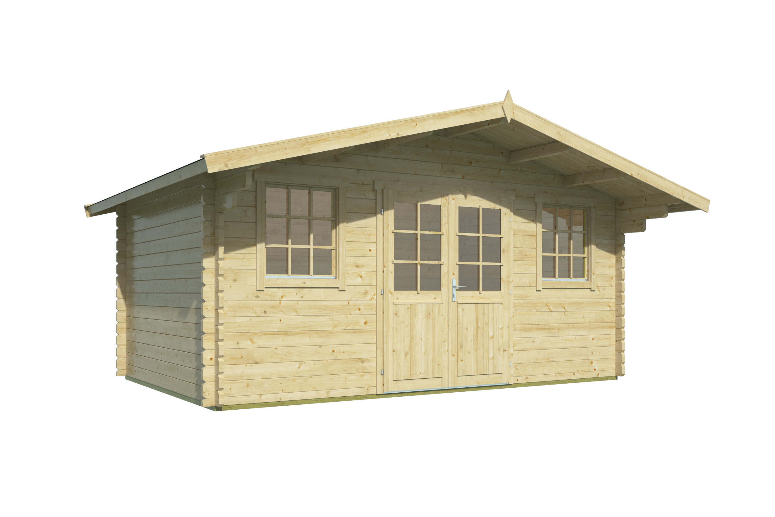 Blokhut - Tuinhuis Rika | 44 mm | vuren honinggeel geïmpregneerd