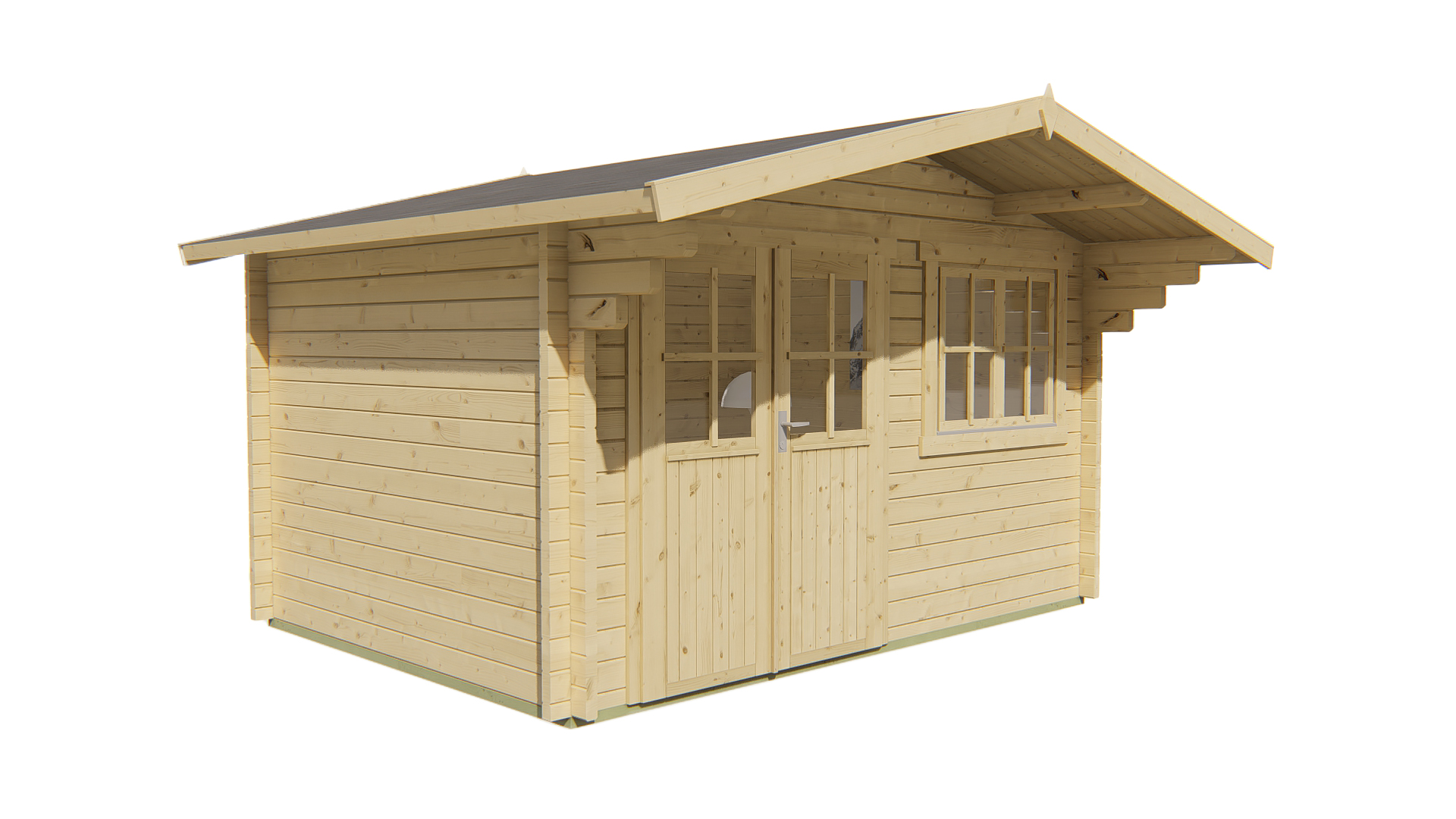 Blokhut - Tuinhuis Rorik | 58 mm | vuren Red Class Wood geïmpregneerd