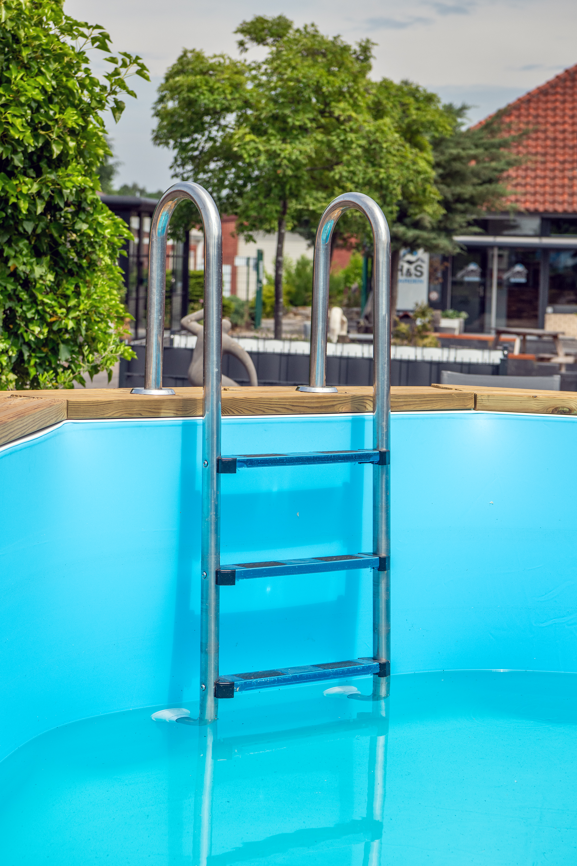 Detail Image Luxus-Schwimmbad aus Holz Cabana Beach 434x401x116cm