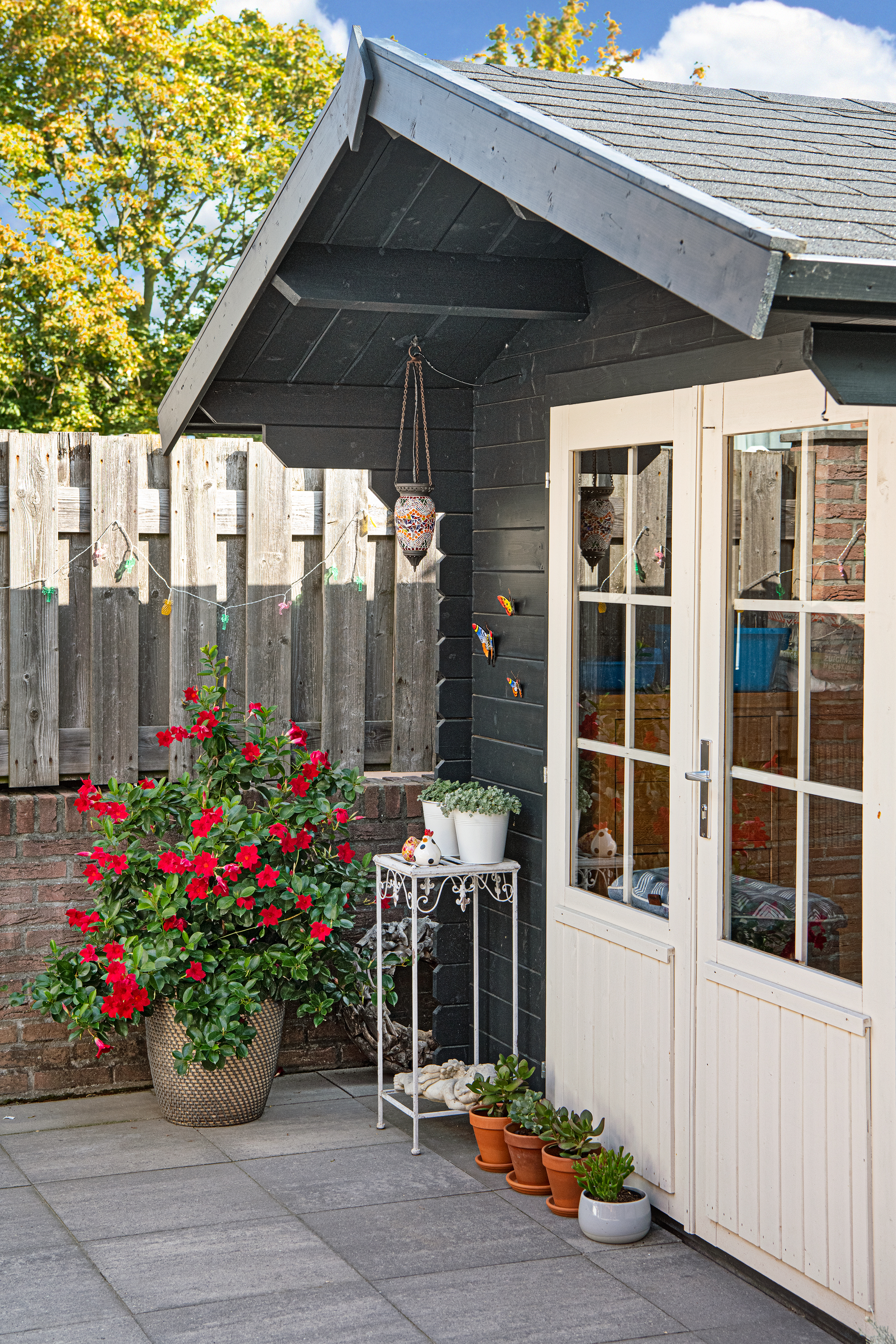 Blokhut - Tuinhuis Perlund | 28 mm | vuren onbehandeld Blokhut - Tuinhuis Perlund | 28 mm | vuren onbehandeld