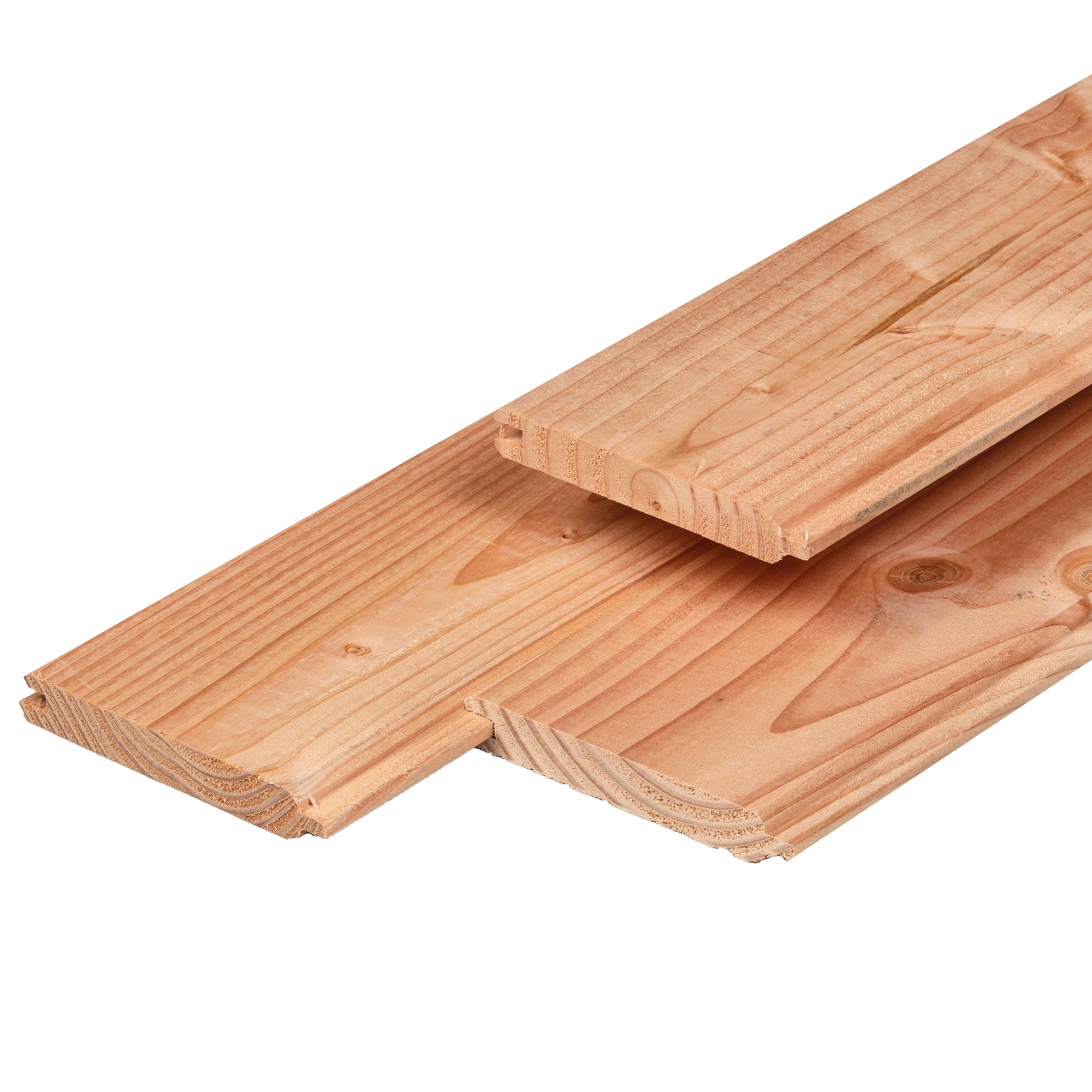 Product image high resolution (main image) Douglasie N&F-bretter 1,6 x 11,6 x 400 cm, frisch, gehobelt, 2 Seiten Fase