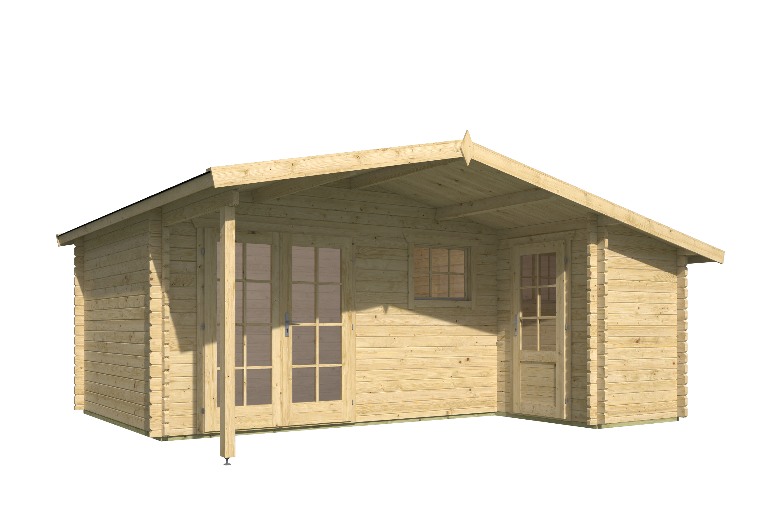 Blokhut - Tuinhuis Wolfgang | 44 mm | vuren onbehandeld