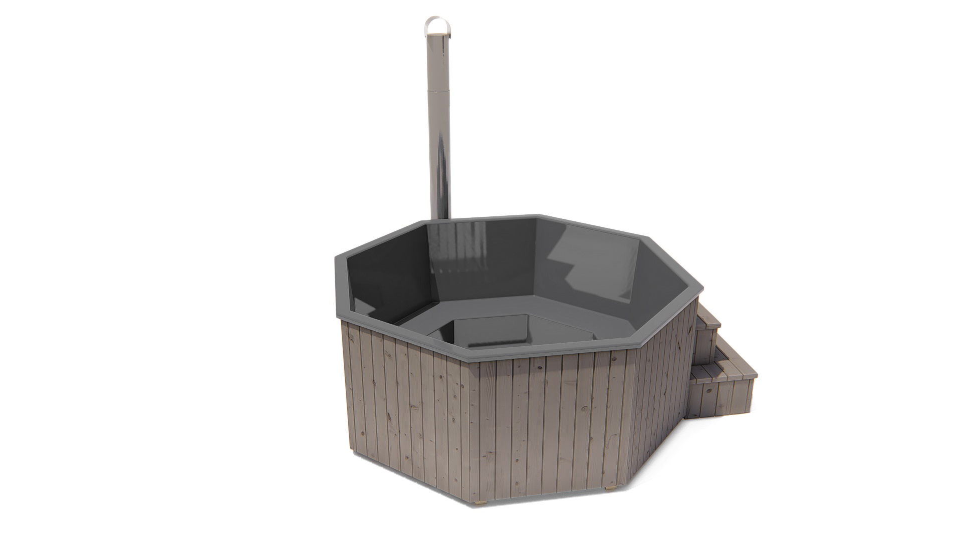 Hottub deluxe octa ø260 cm Thermowood