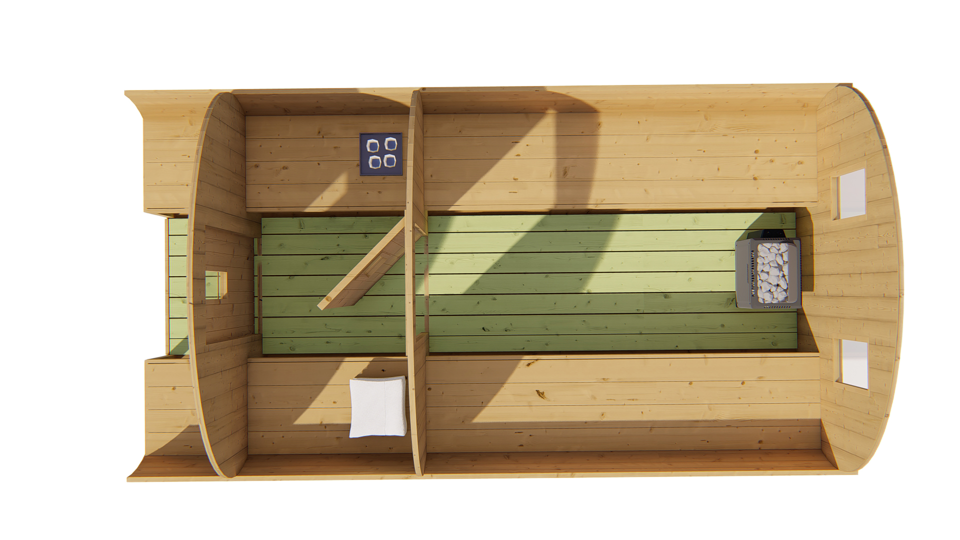 Saunabarrel | Ø205 x 400 cm | 42 mm | Thermowood