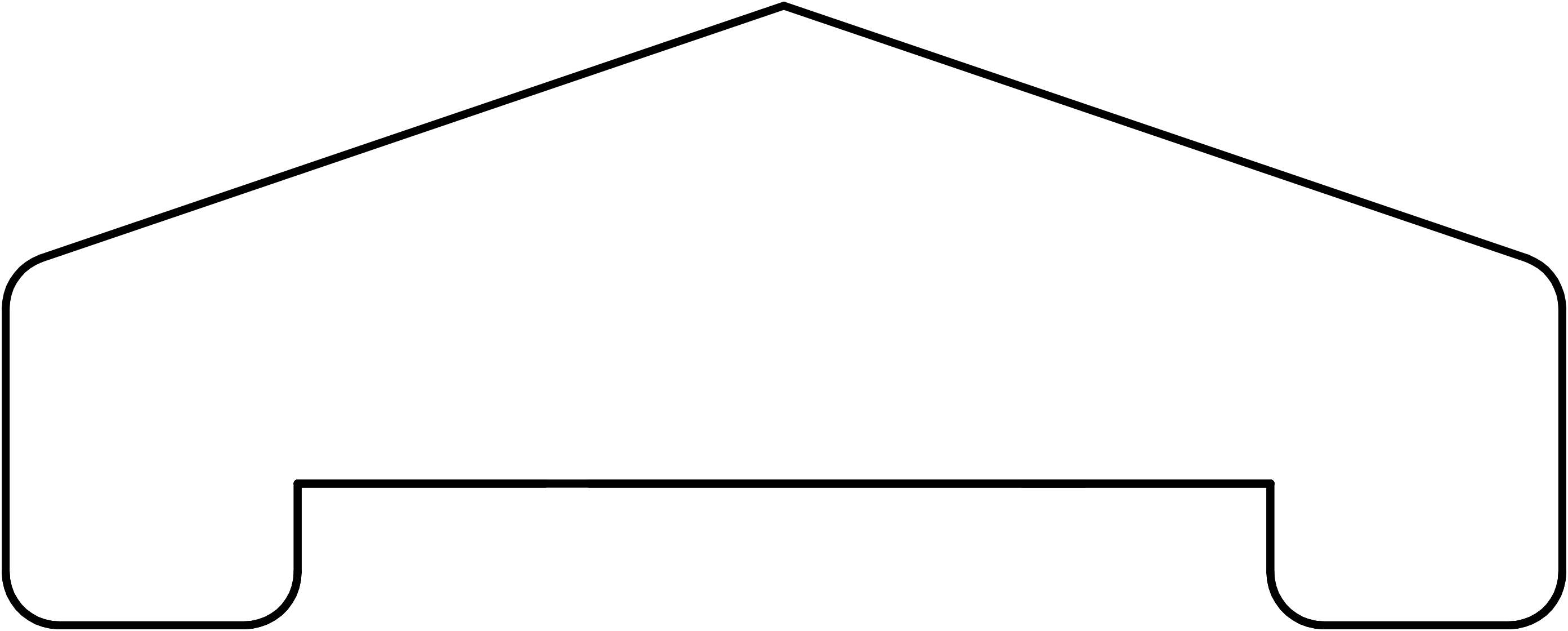 Abdecklatte Hartholz Pyramide, 180cm