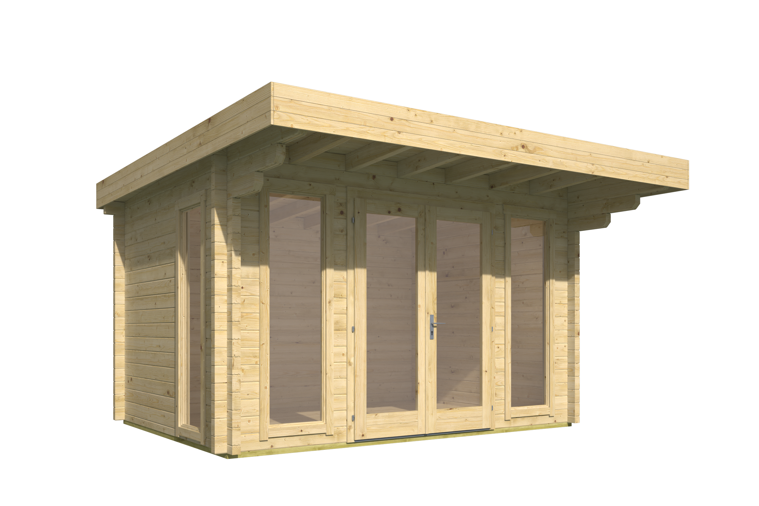 Blokhut - Tuinhuis Whitegate | 70 mm | onbehandeld Blokhut - Tuinhuis Whitegate | 70 mm | onbehandeld