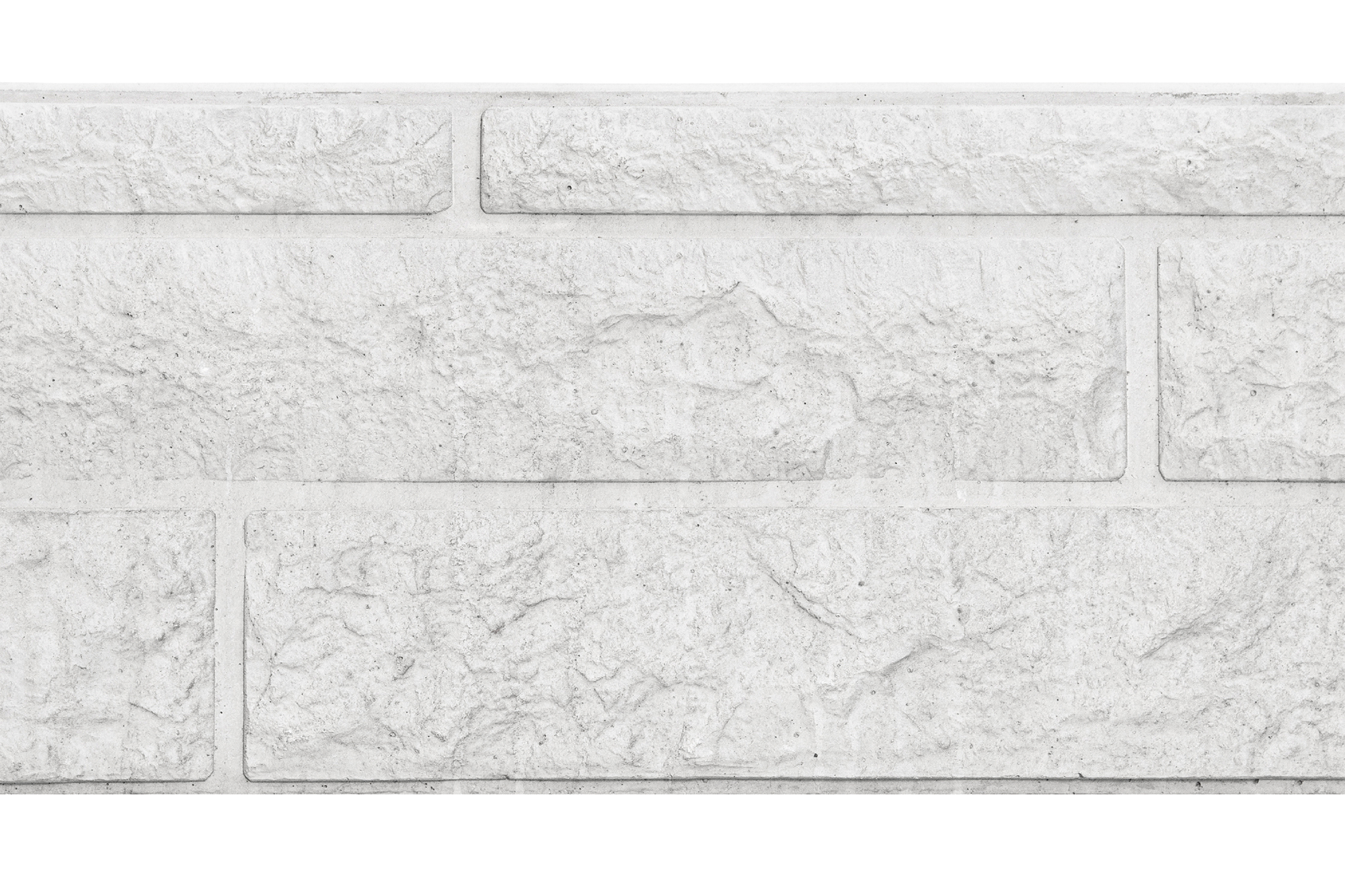 Hoofdafbeelding Berton©-motiefplaat wit/grijs H36 x D3,5 x L184 cm rotsmotief enkelzijdig