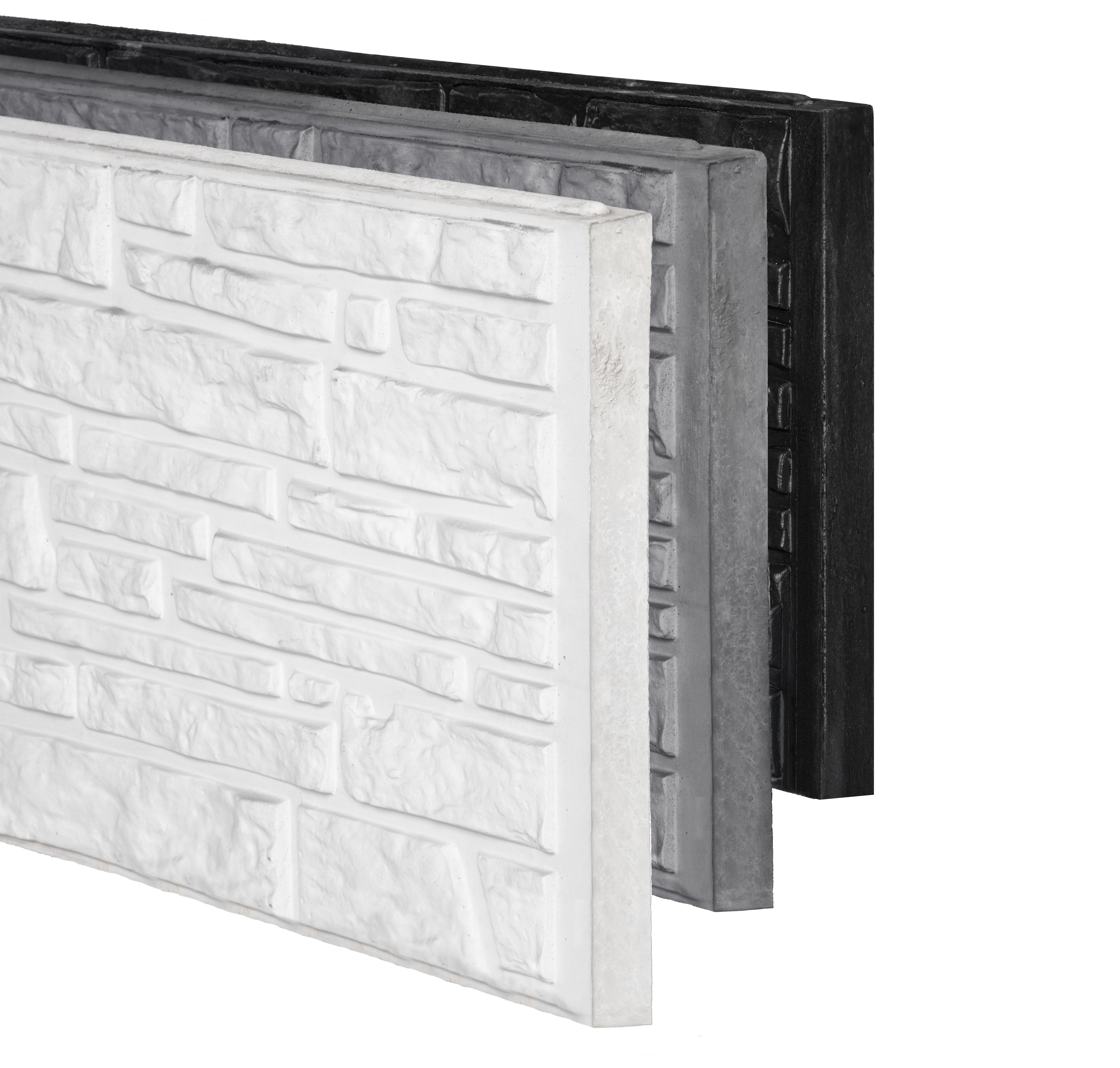 Berton©-motiefplaat smal antraciet H26 x D3,5 x L184 cm Rustico