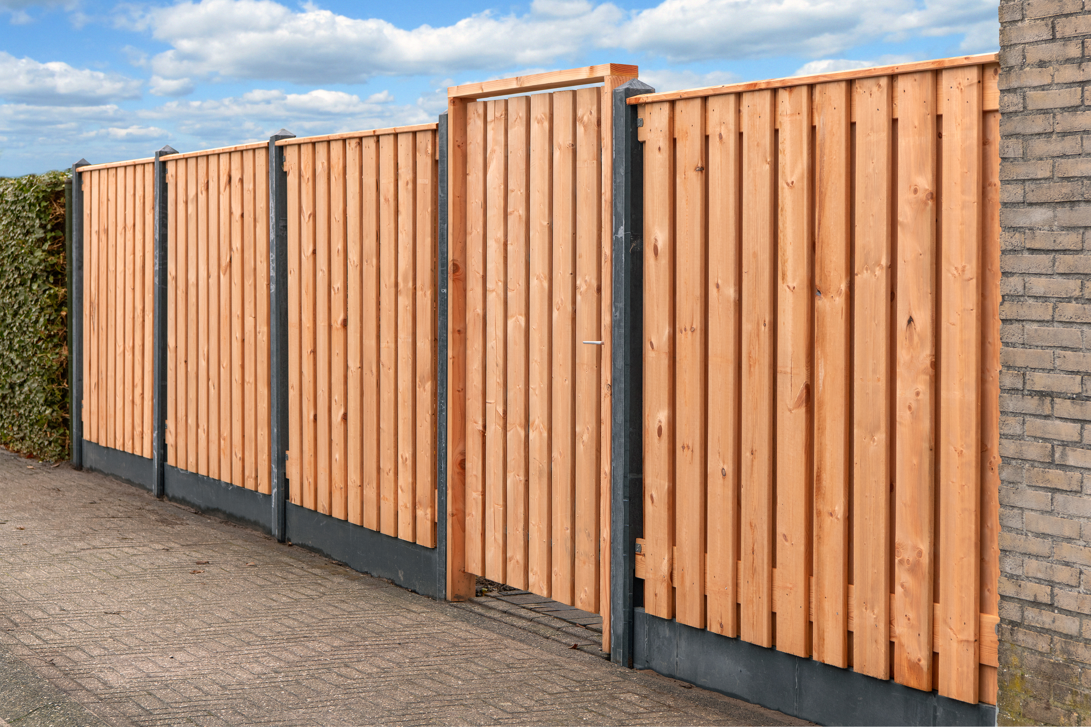 Sichtschutzzaun Casablanca, Red Class Wood imprägniert ME Fichte, edelstahlverschraubt, 21 Bretter (19+2) 180 x 180 cm
