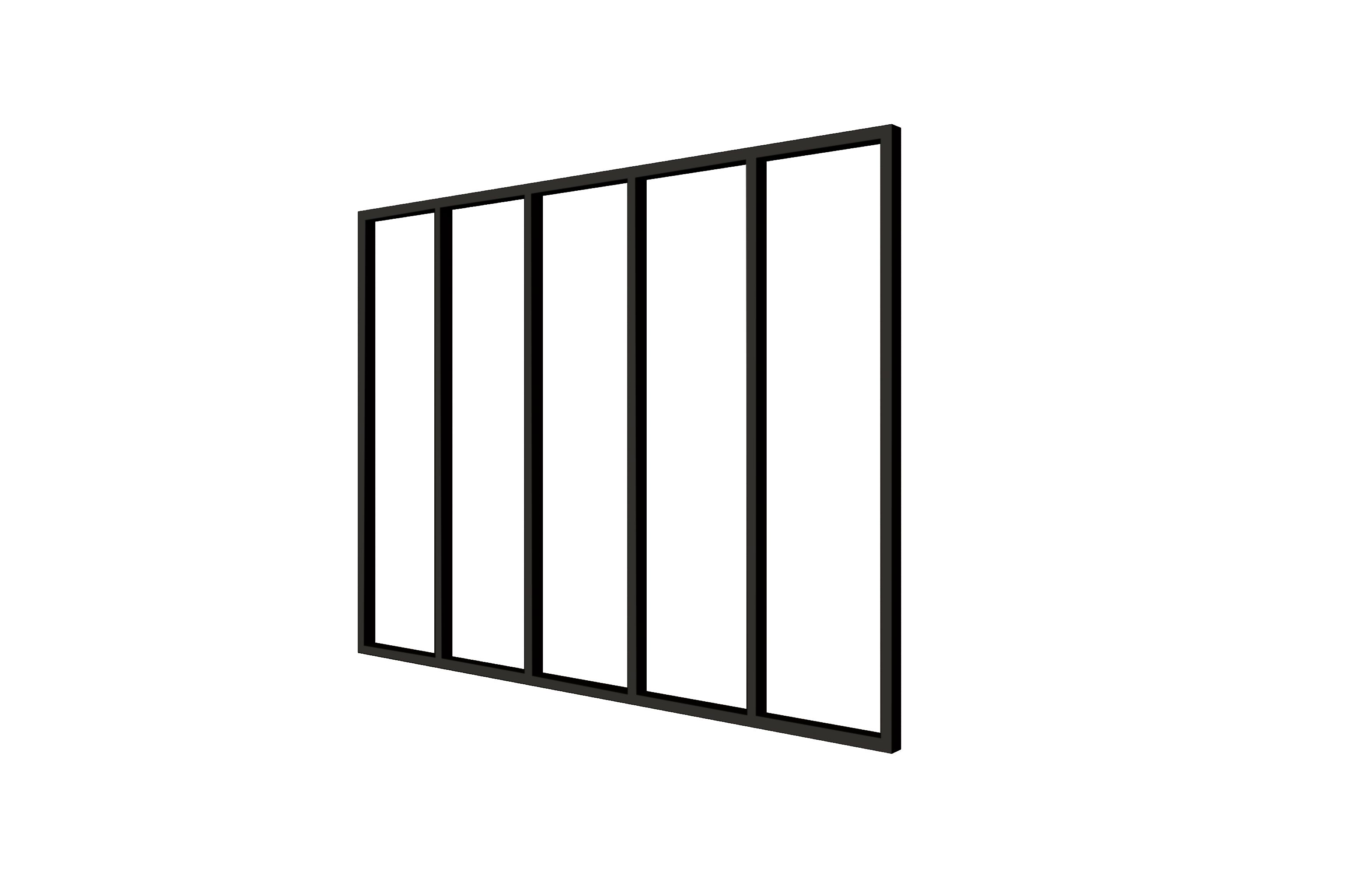 Selbstbaupaket Rijssen Rahmen Konstruktion, Douglasie, Type B (250x224 cm) schwarz